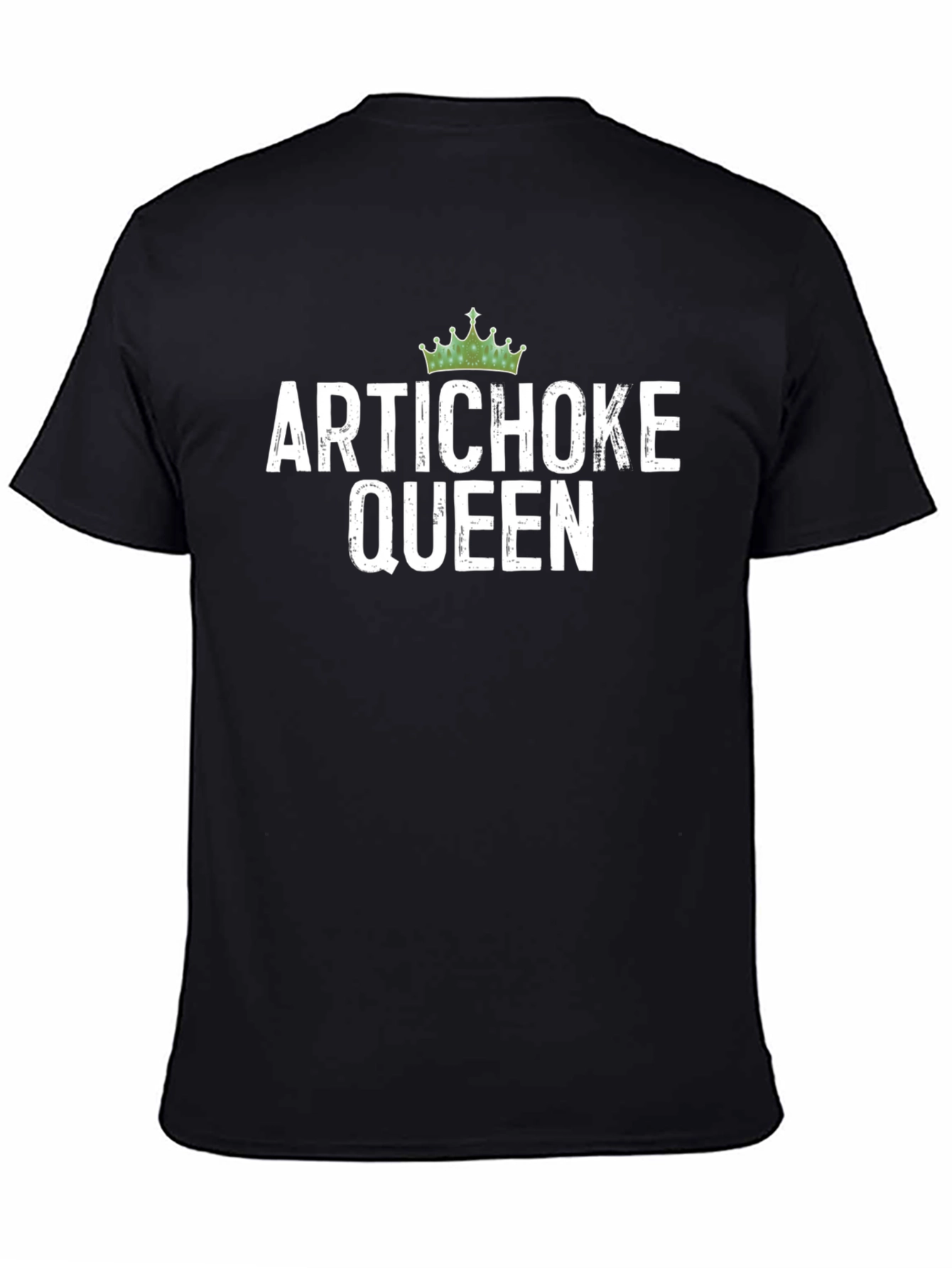 Artichoke Queen Graphic Tee - Unisex Black T-Shirt