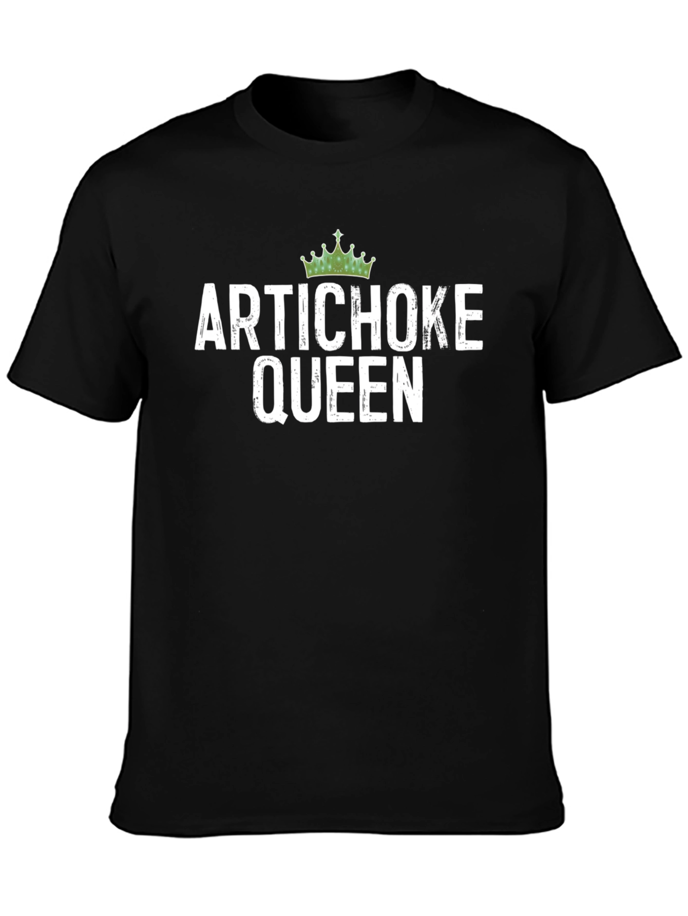 Artichoke Queen Graphic Tee - Unisex Black T-Shirt