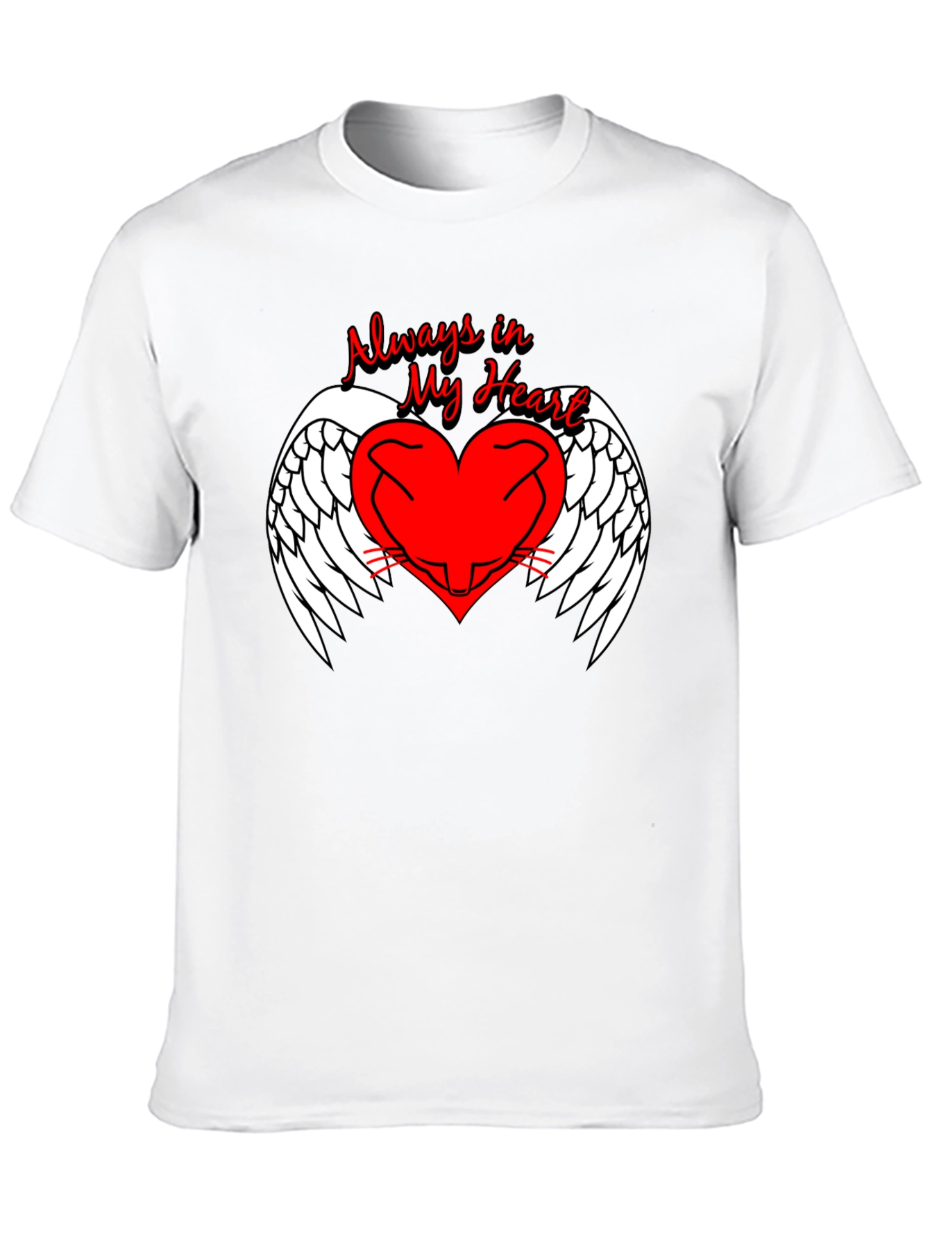 Always in My Heart Angel Wings Graphic Tee