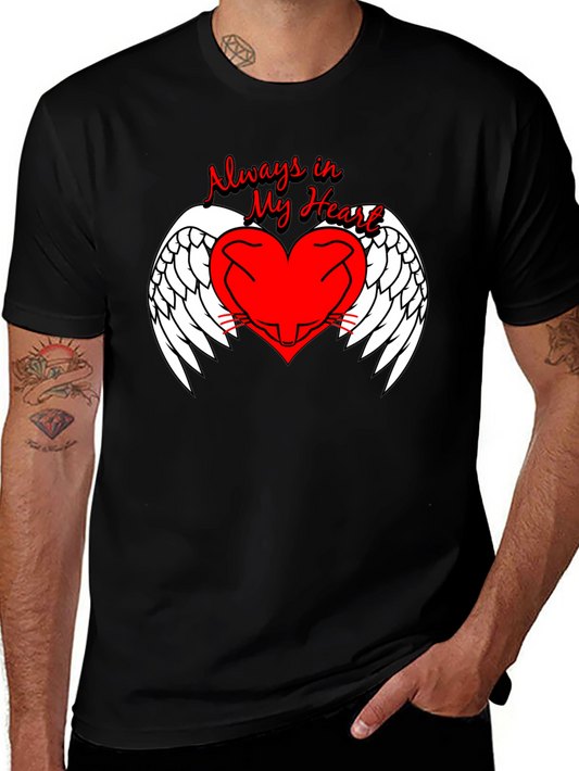Always in My Heart Angel Wings Graphic Tee
