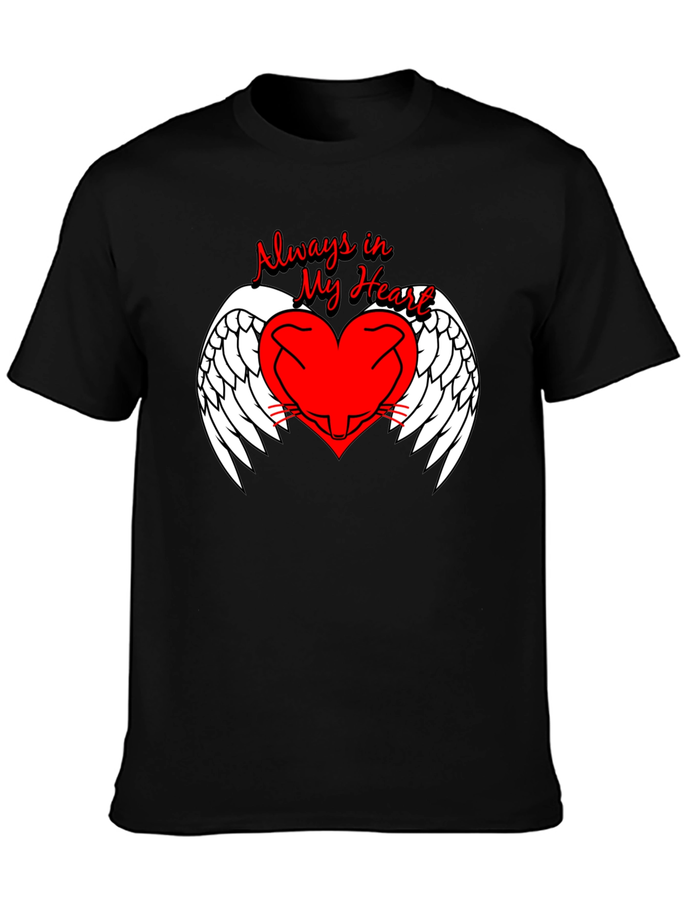 Always in My Heart Angel Wings Graphic Tee