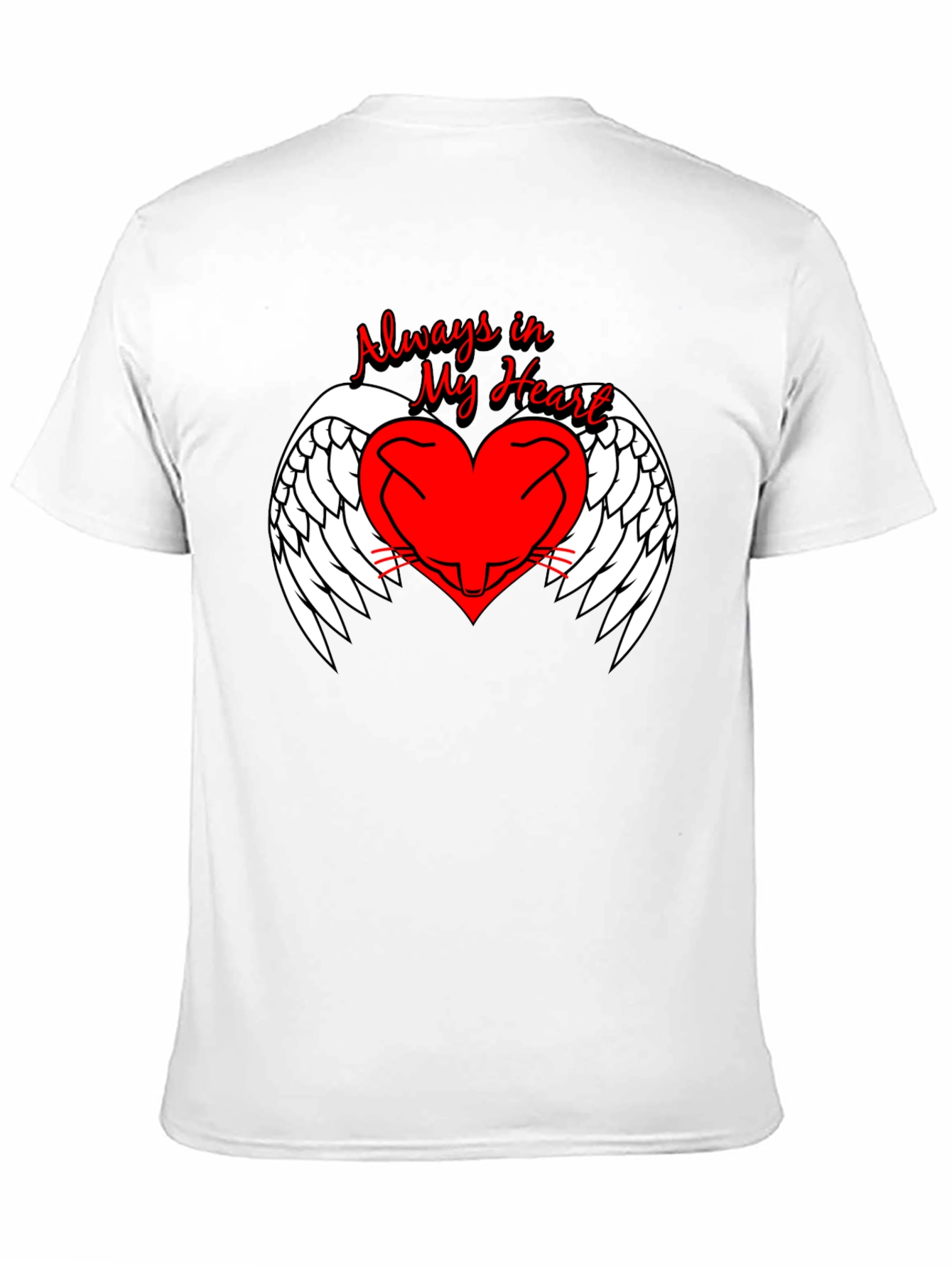 Always in My Heart Angel Wings Graphic Tee