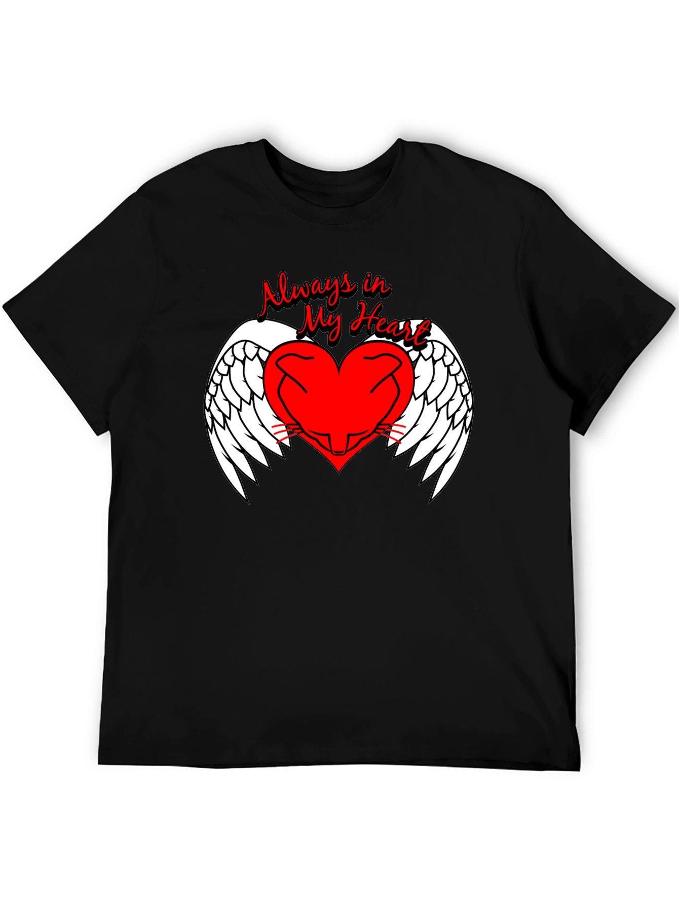 Always in My Heart Angel Wings Graphic Tee