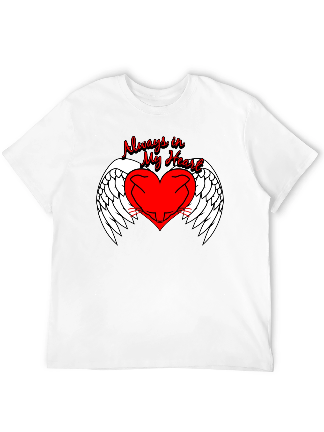 Always in My Heart Angel Wings Graphic Tee