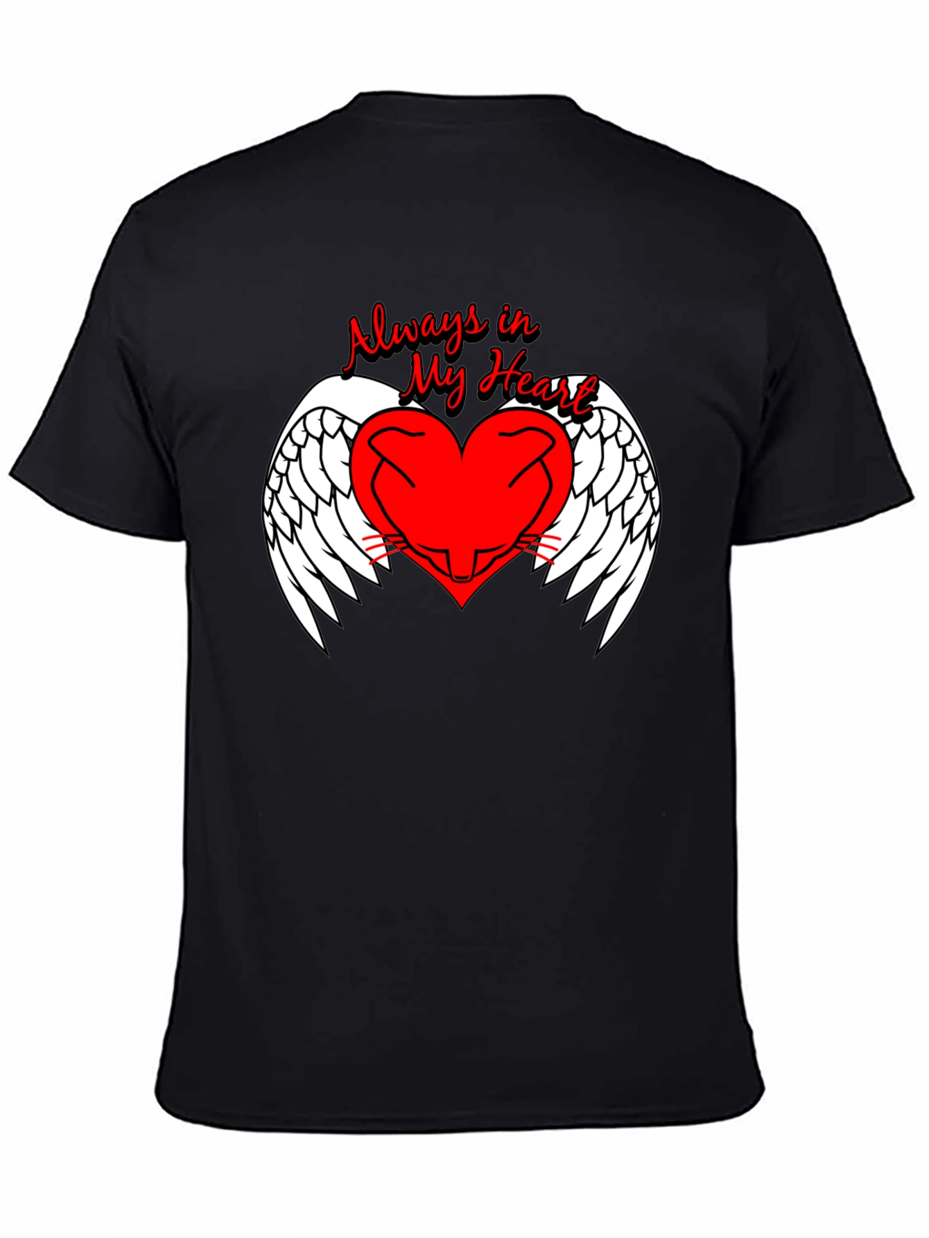 Always in My Heart Angel Wings Graphic Tee