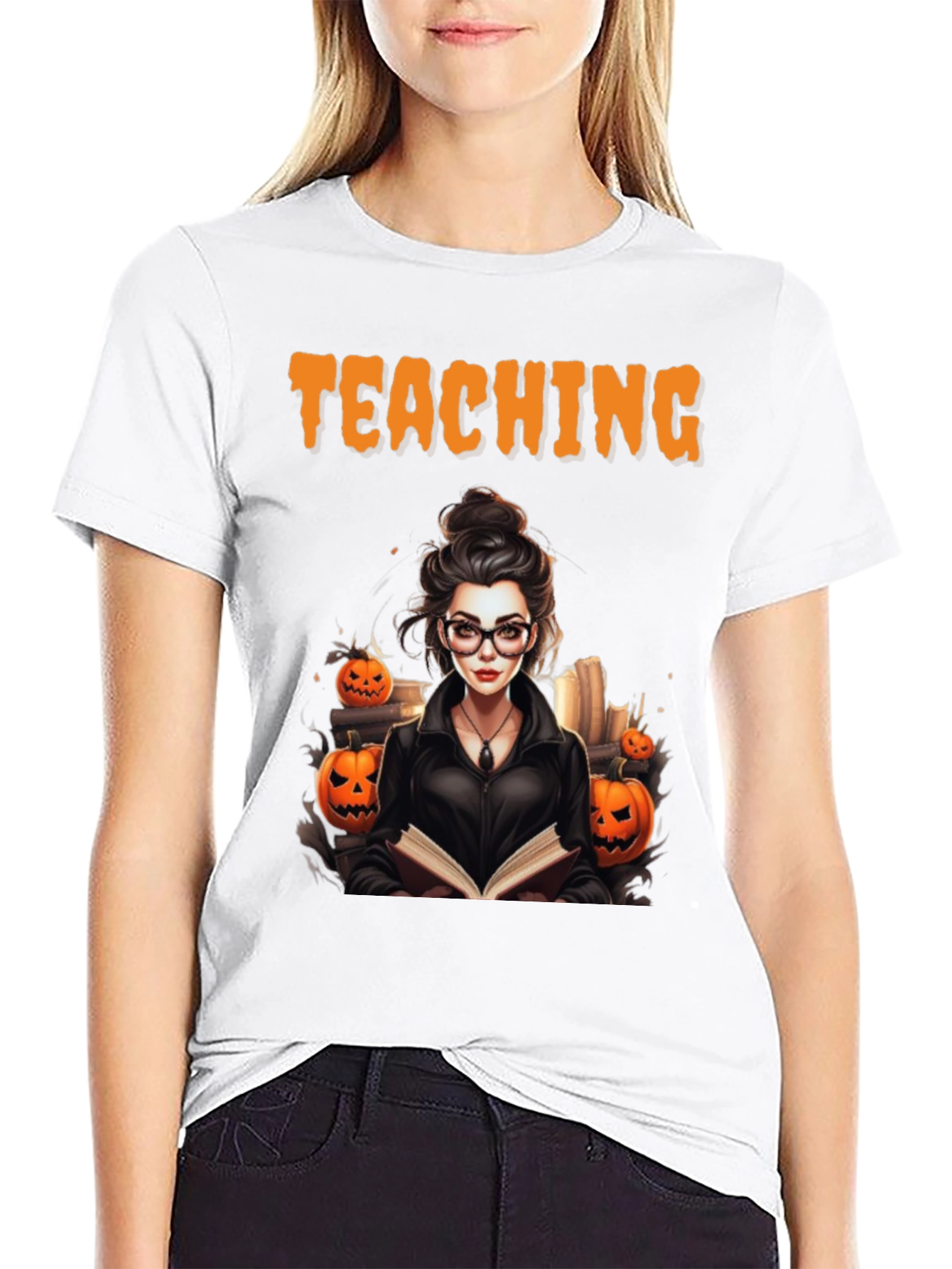 Halloween Teacher T-Shirt - Spooky Teaching Tee
