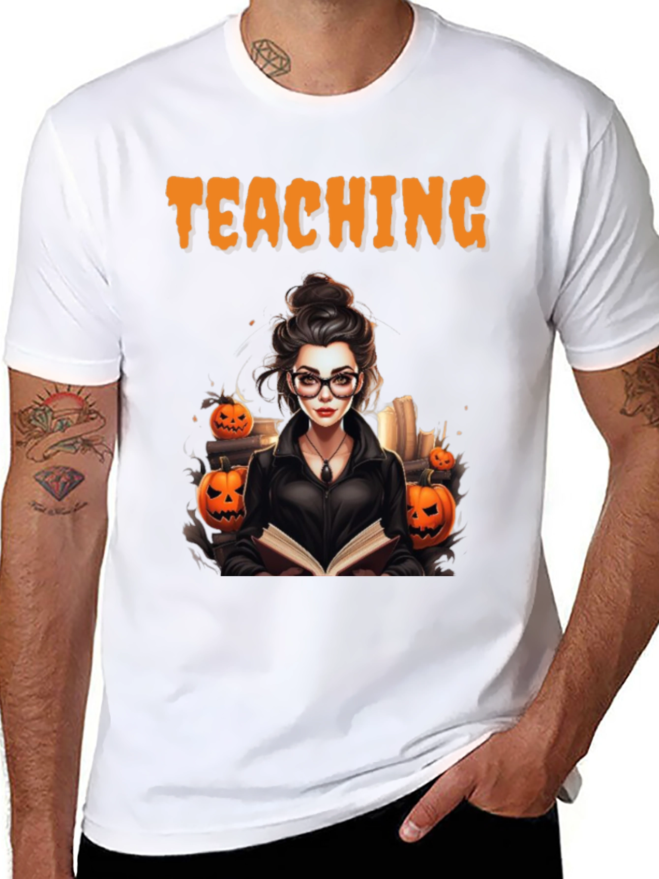 Halloween Teacher T-Shirt - Spooky Teaching Tee