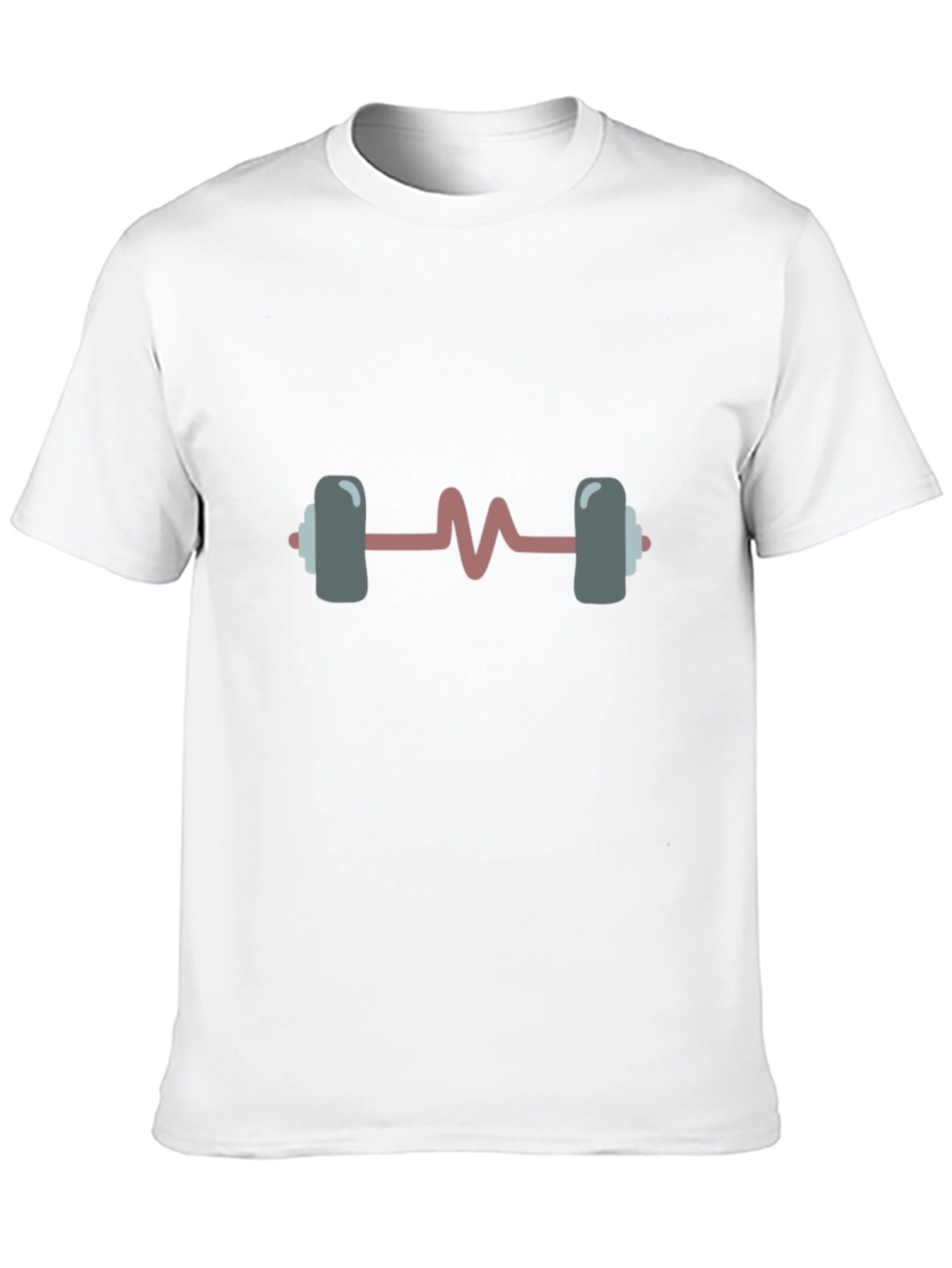 Heartbeat Barbell T-Shirt - Gym Life