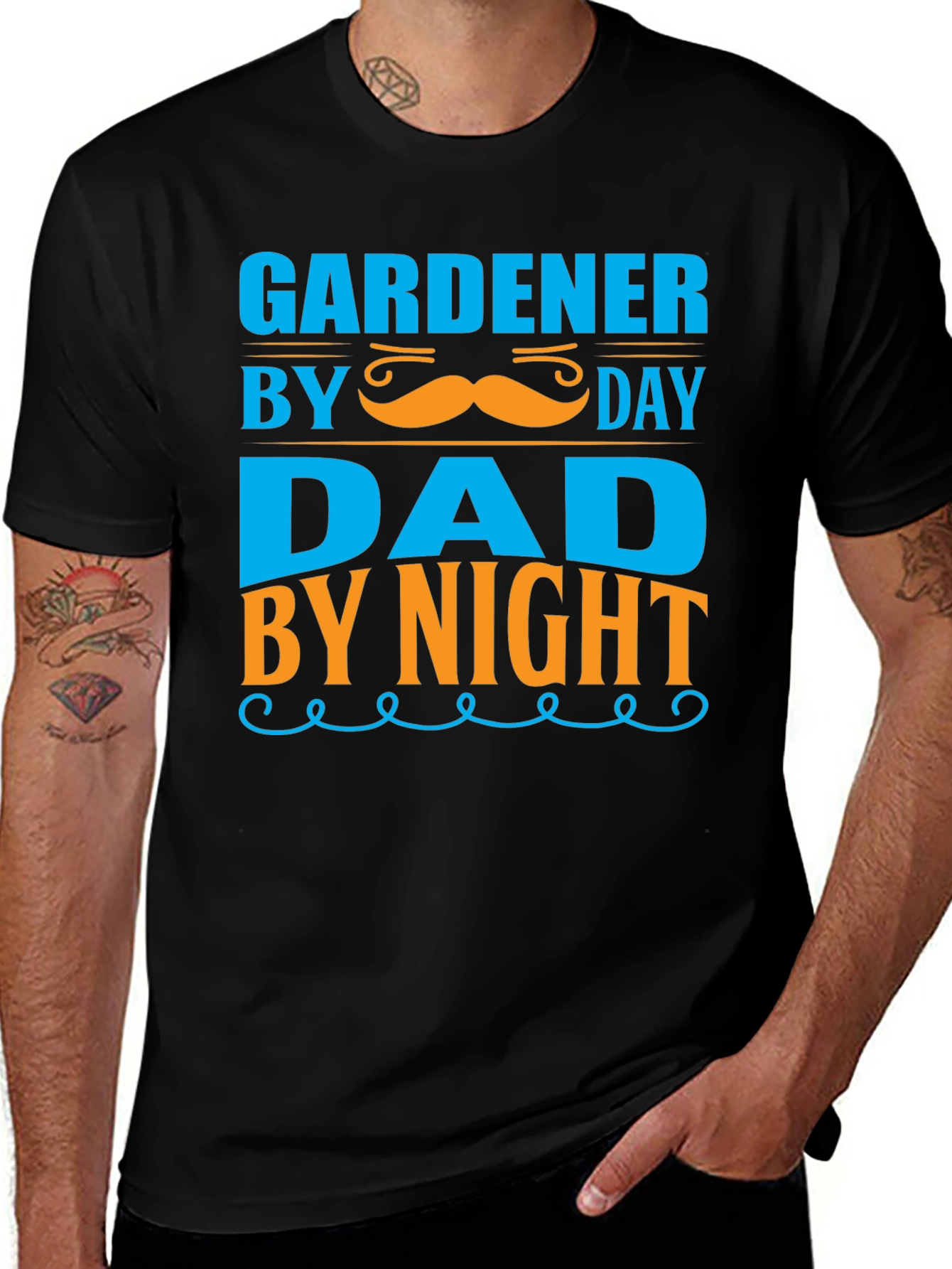 Gardener Dad T-Shirt: Day & Night Fun