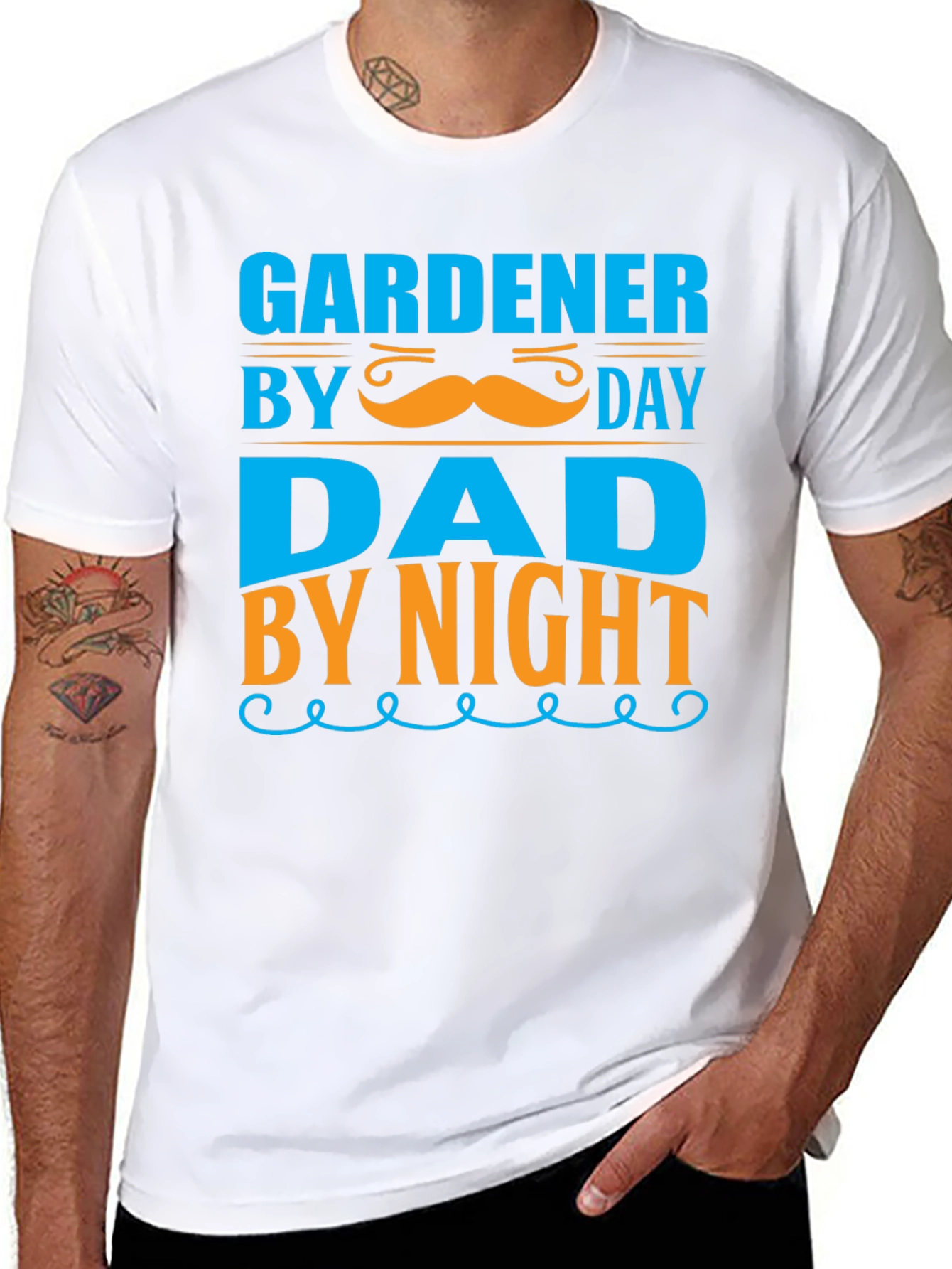 Gardener Dad T-Shirt: Day & Night Fun