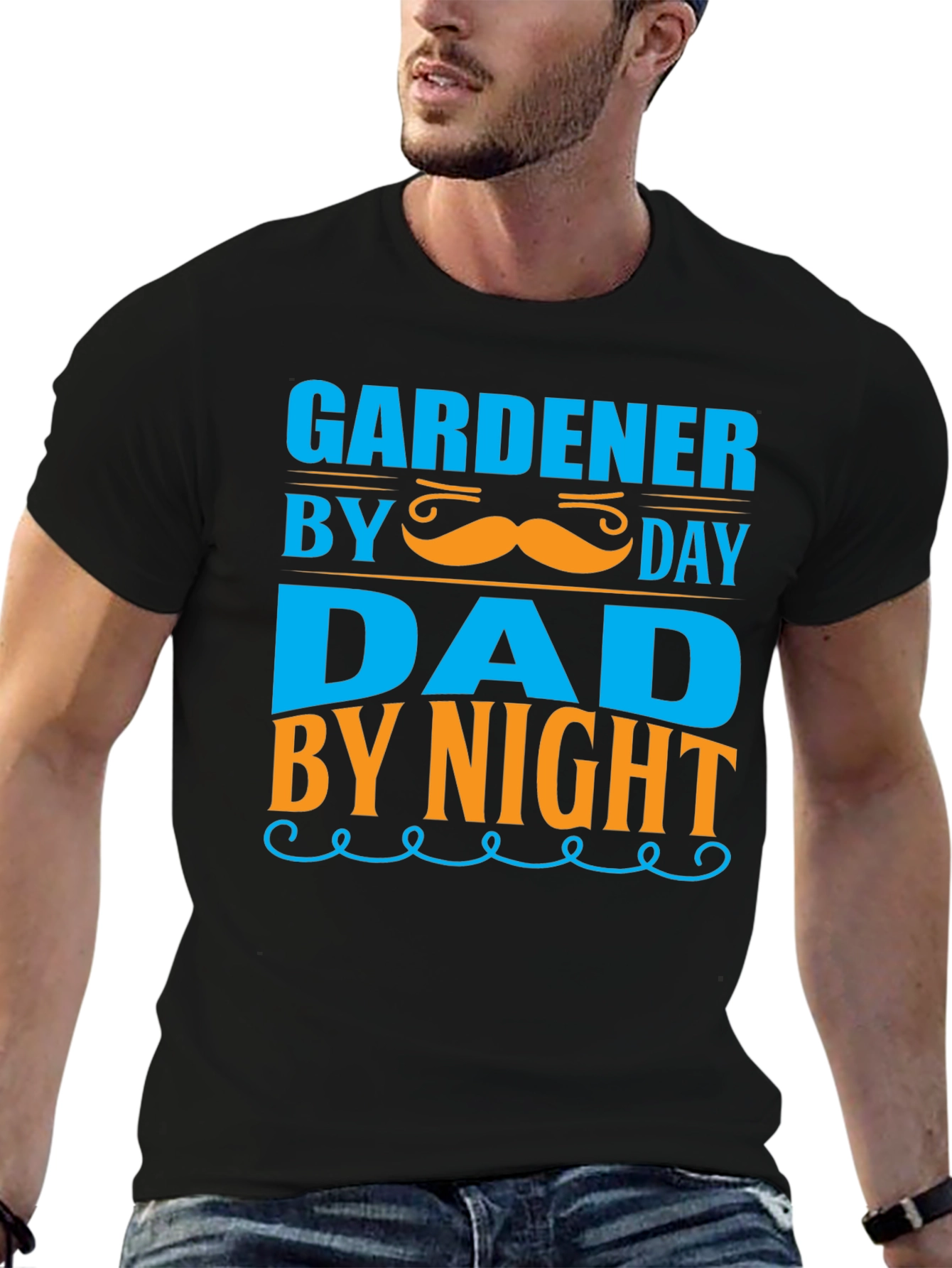 Gardener Dad T-Shirt: Day & Night Fun