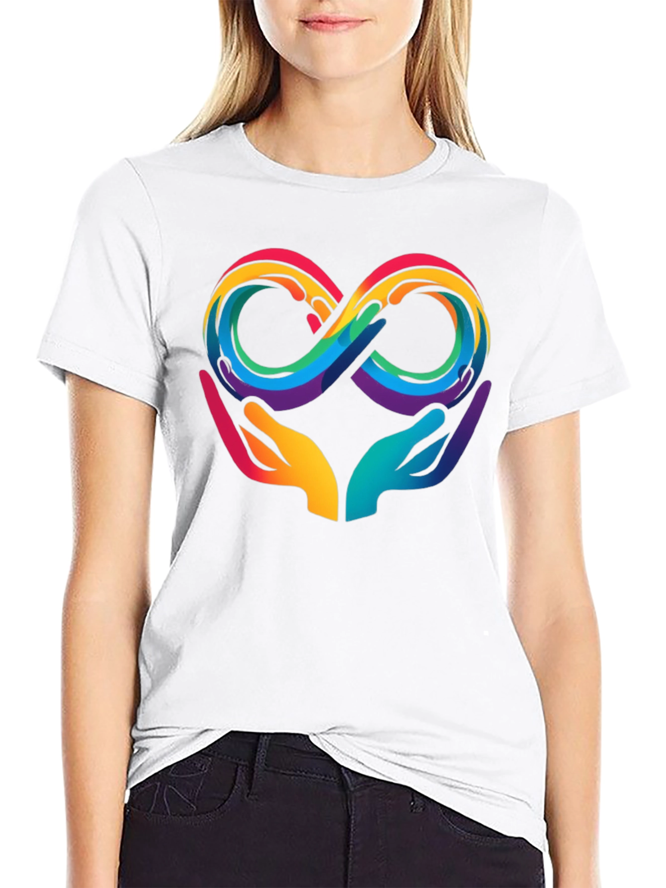 Autism Awareness Infinity Heart Hands T-Shirt