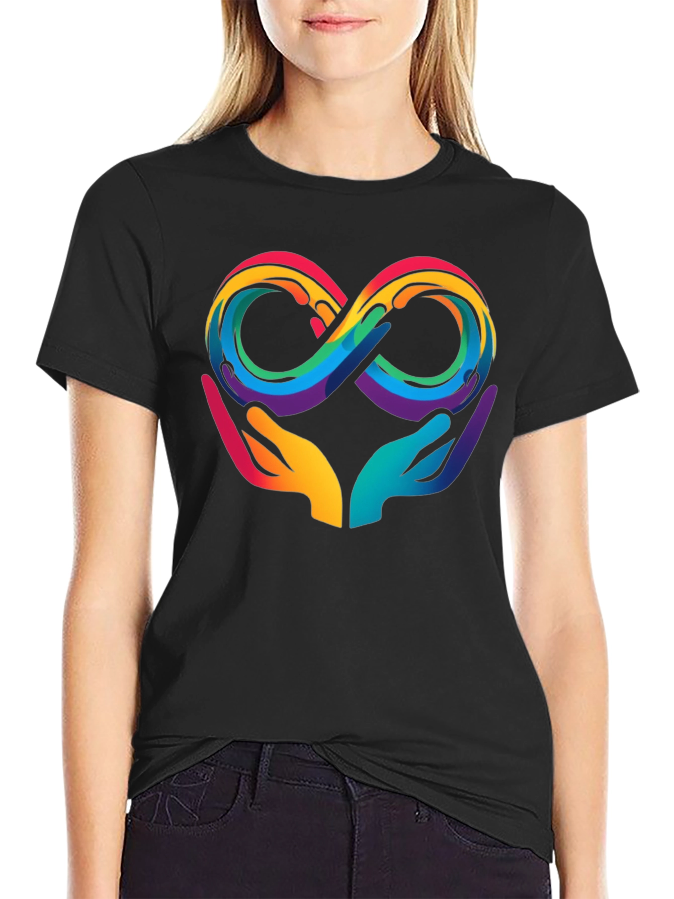 Autism Awareness Infinity Heart Hands T-Shirt