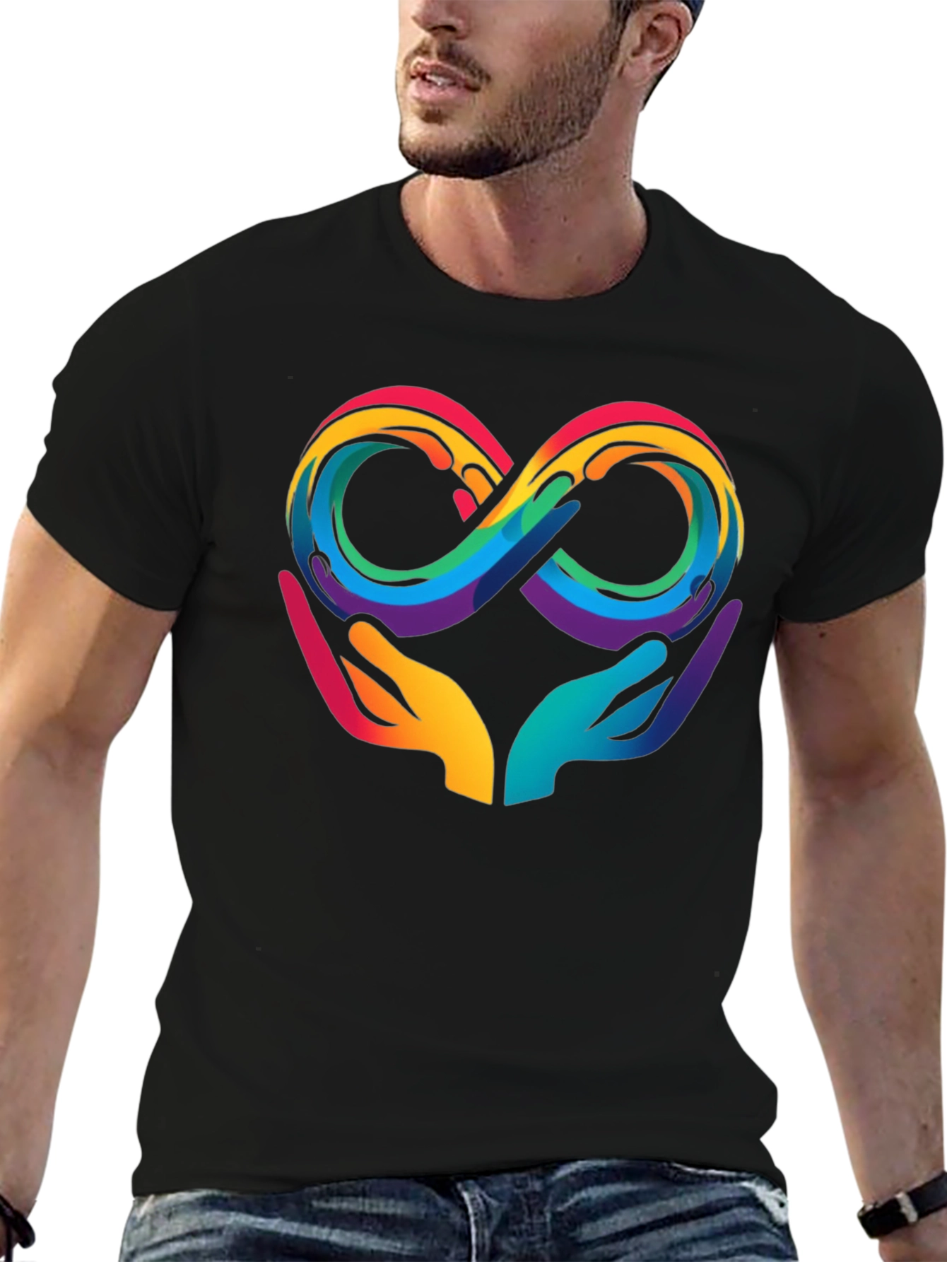 Autism Awareness Infinity Heart Hands T-Shirt
