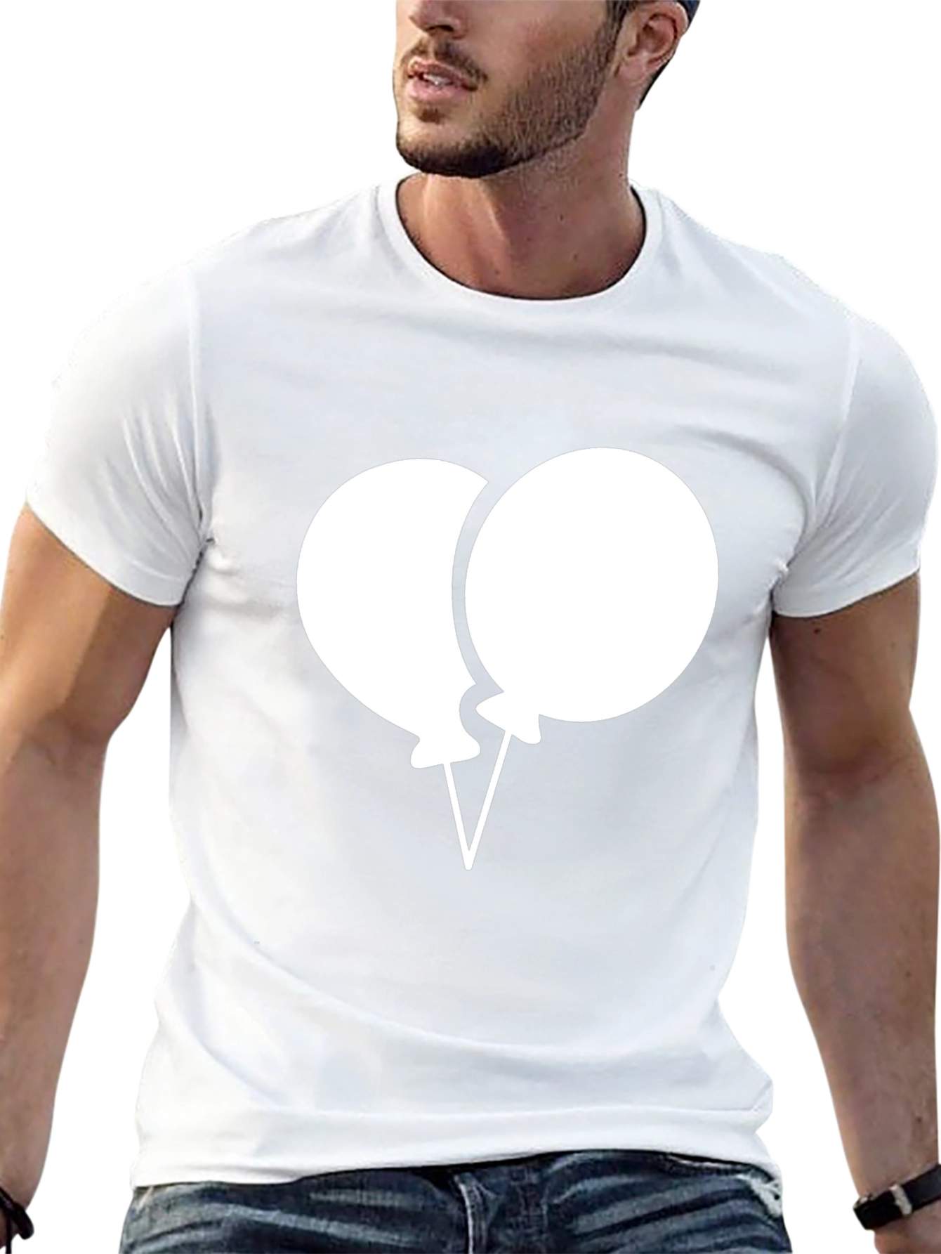 Balloon Graphic Tee - Mens Black T-Shirt