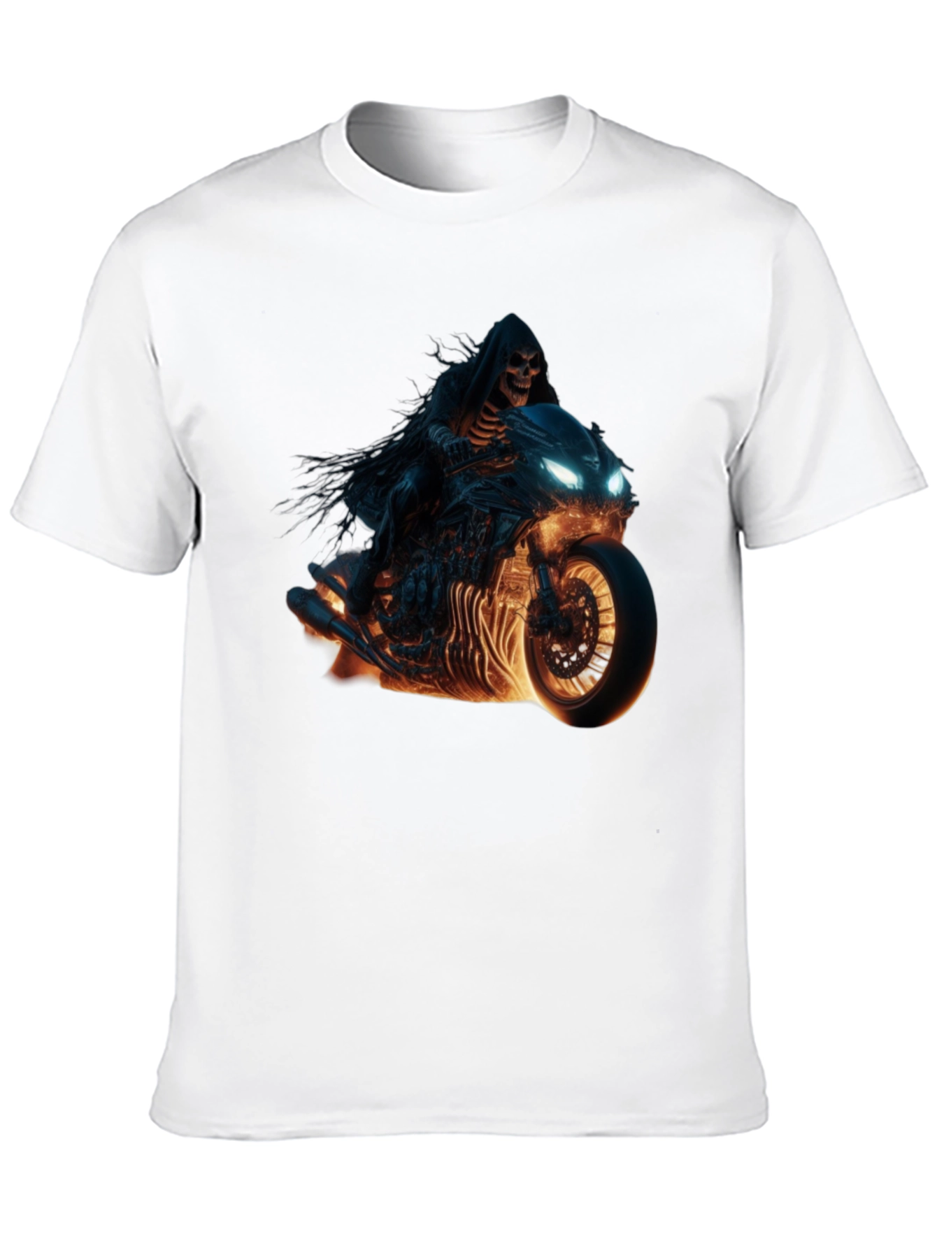 Grim Reaper Biker T-Shirt - Ride Into the Afterlife