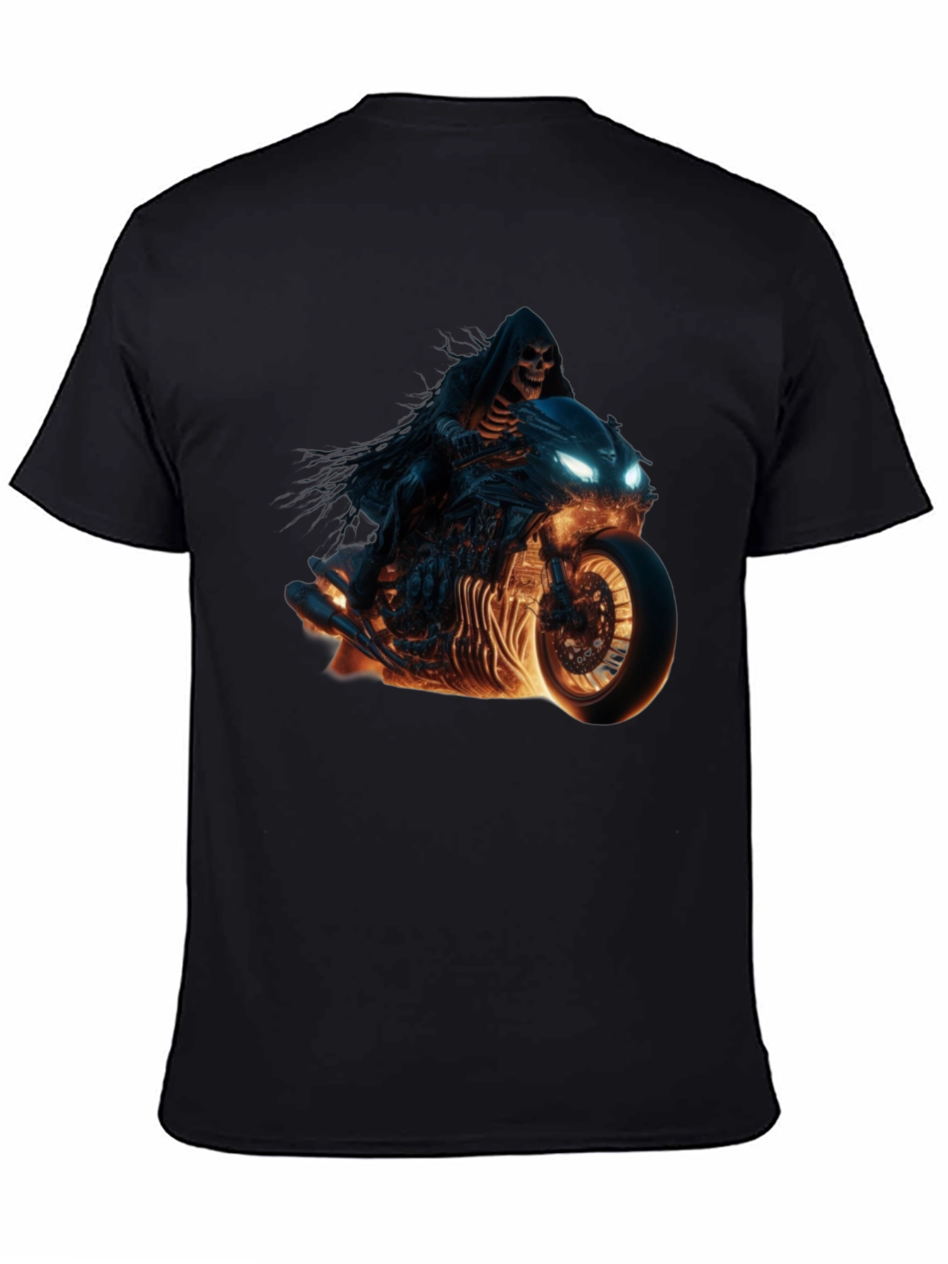 Grim Reaper Biker T-Shirt - Ride Into the Afterlife