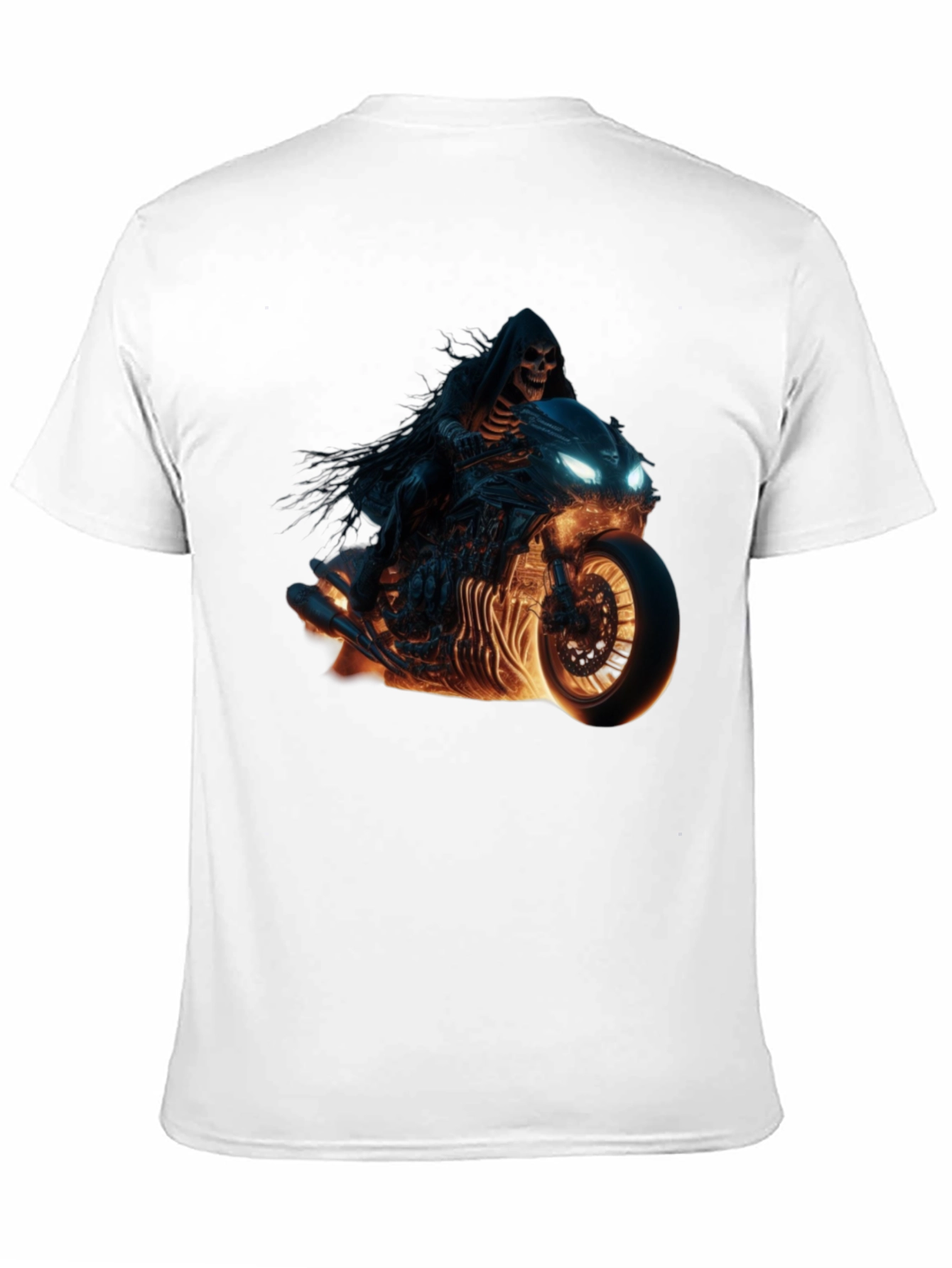 Grim Reaper Biker T-Shirt - Ride Into the Afterlife