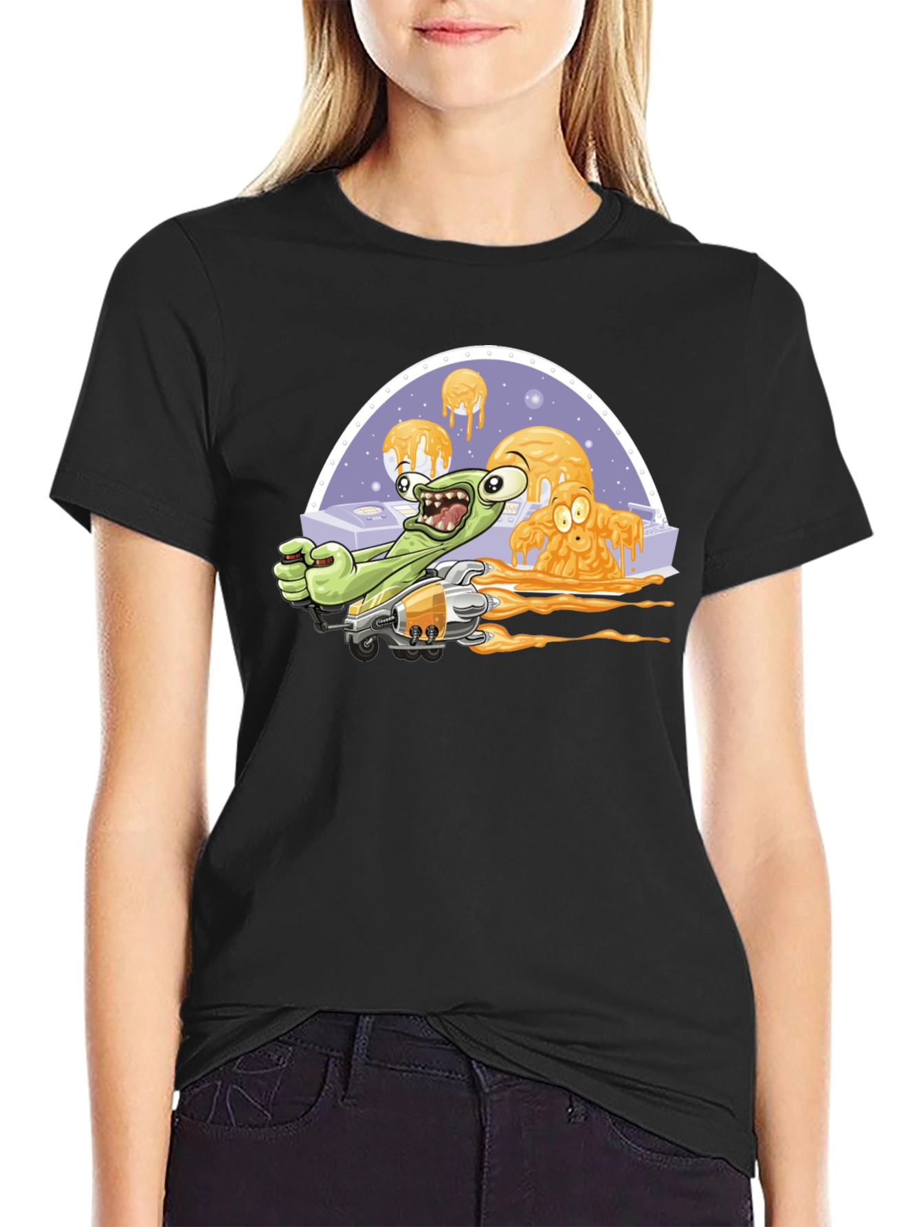 Space Cartoon Graphic Tee
