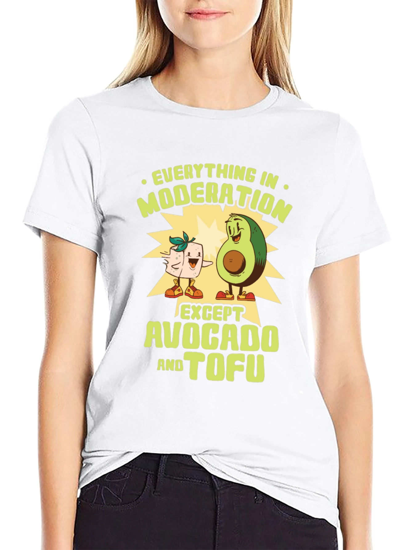 Avocado Tofu Funny Graphic Tee