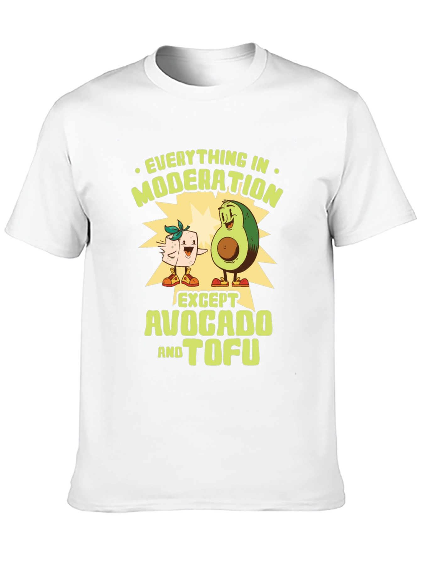 Avocado Tofu Funny Graphic Tee