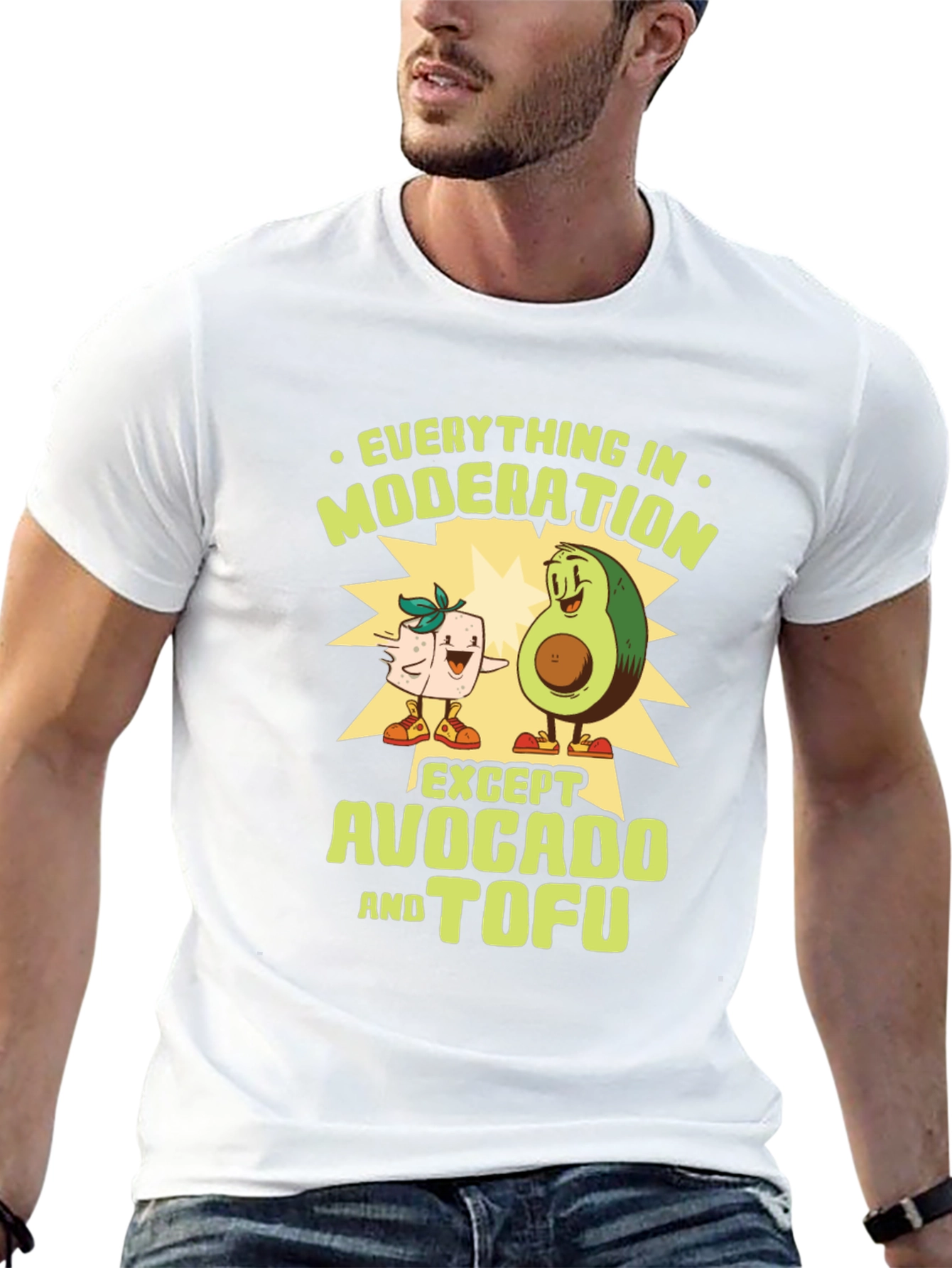 Avocado Tofu Funny Graphic Tee