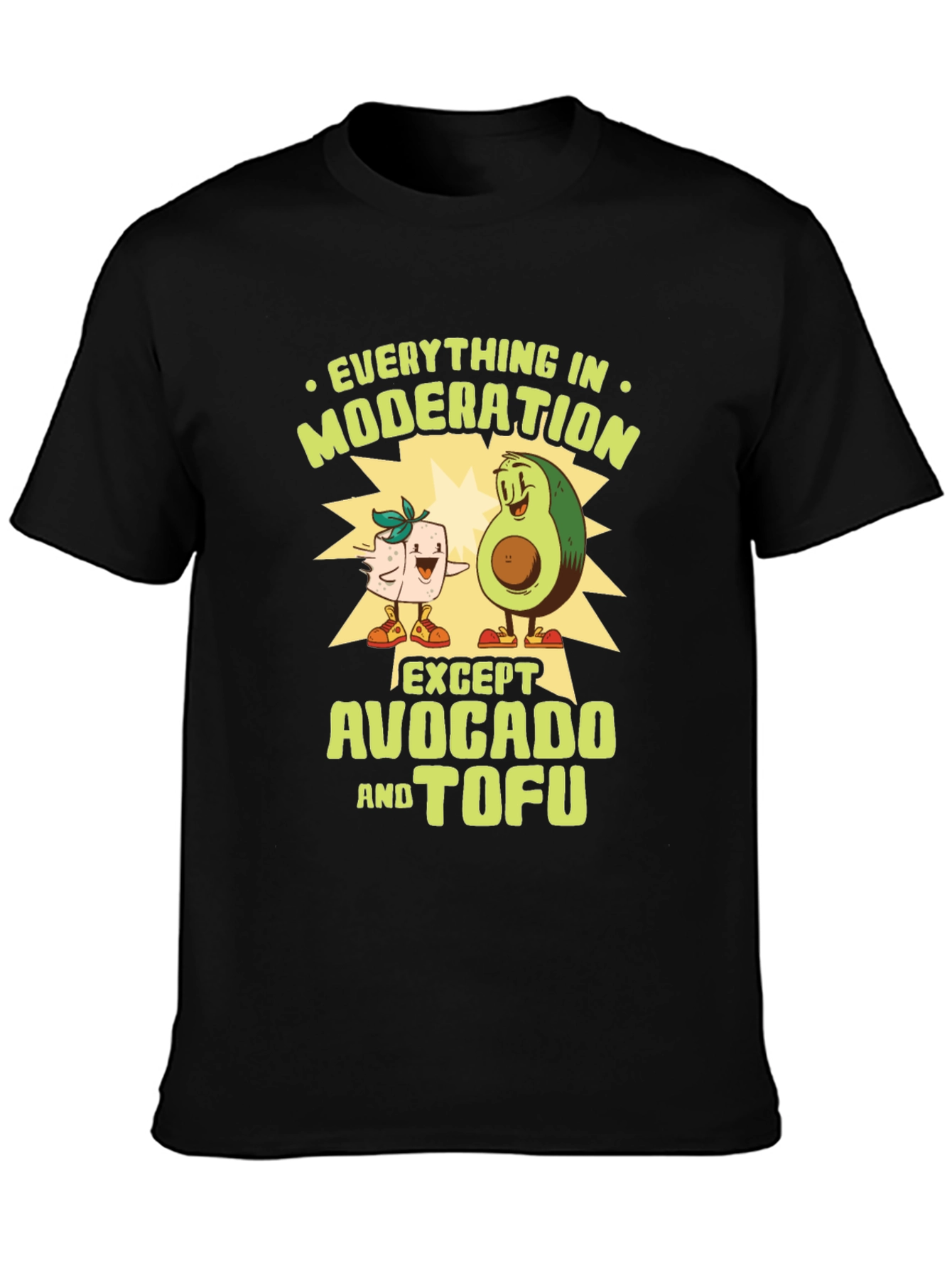 Avocado Tofu Funny Graphic Tee