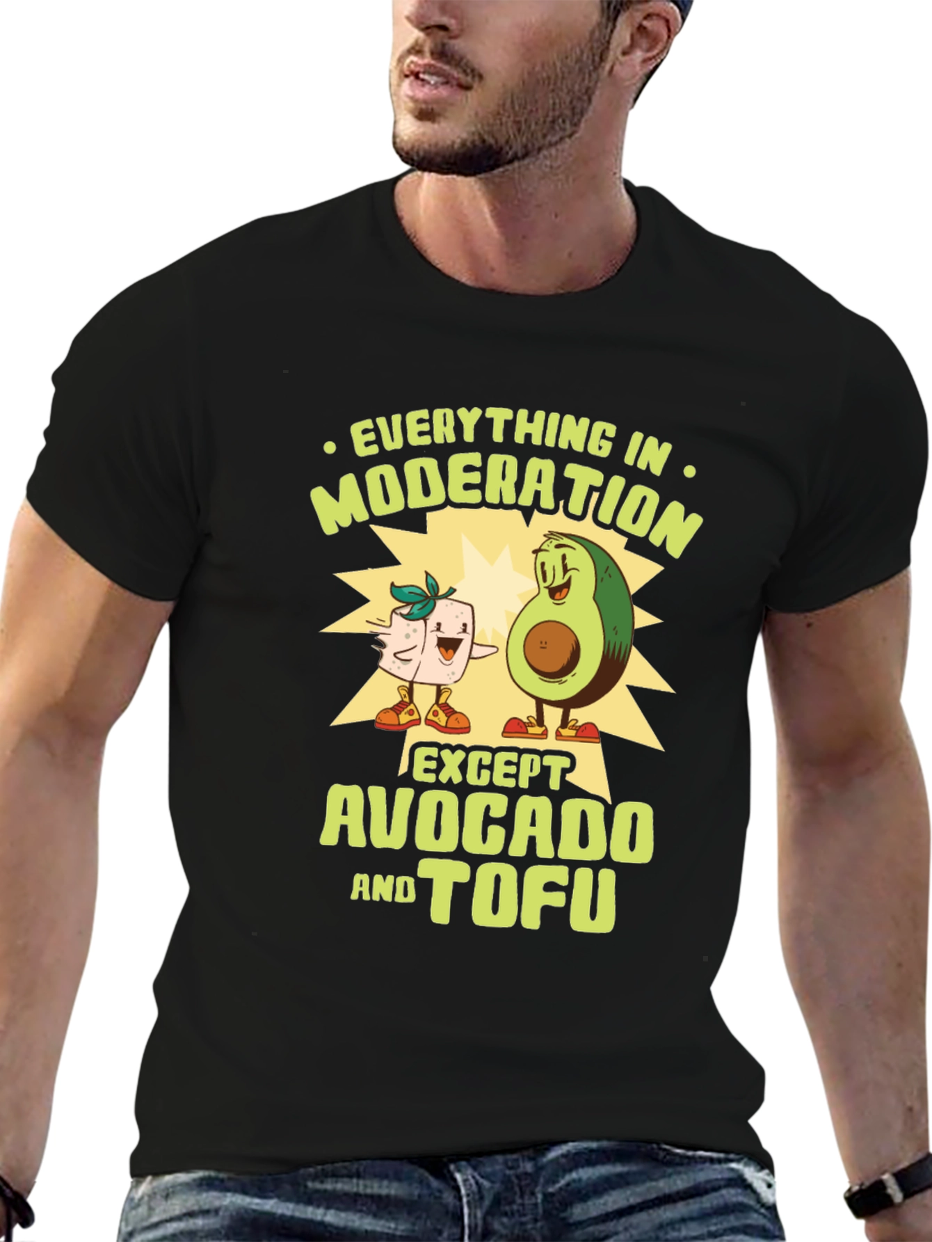 Avocado Tofu Funny Graphic Tee
