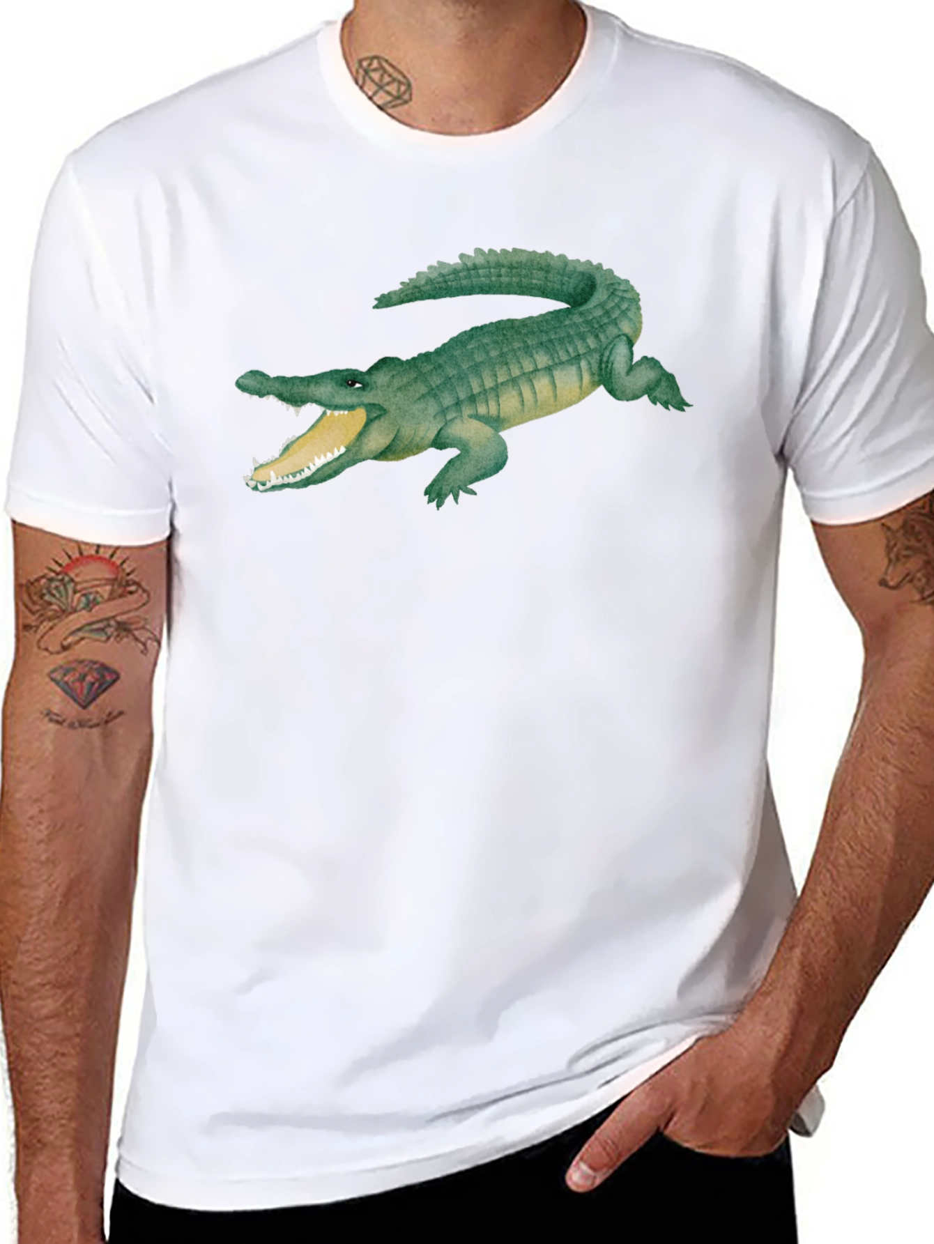 Alligator Graphic T-Shirt - Cool Reptile Design