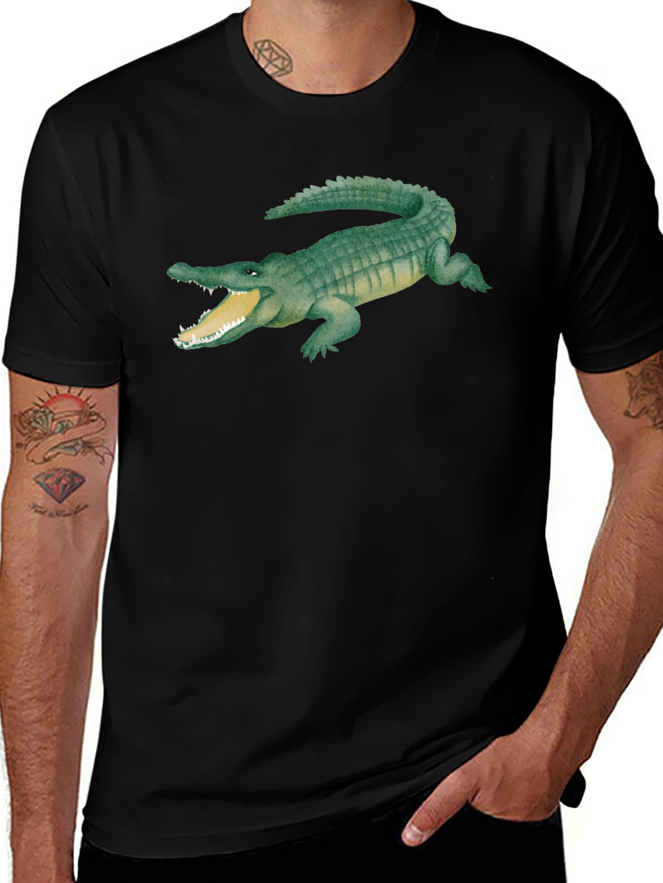 Alligator Graphic T-Shirt - Cool Reptile Design