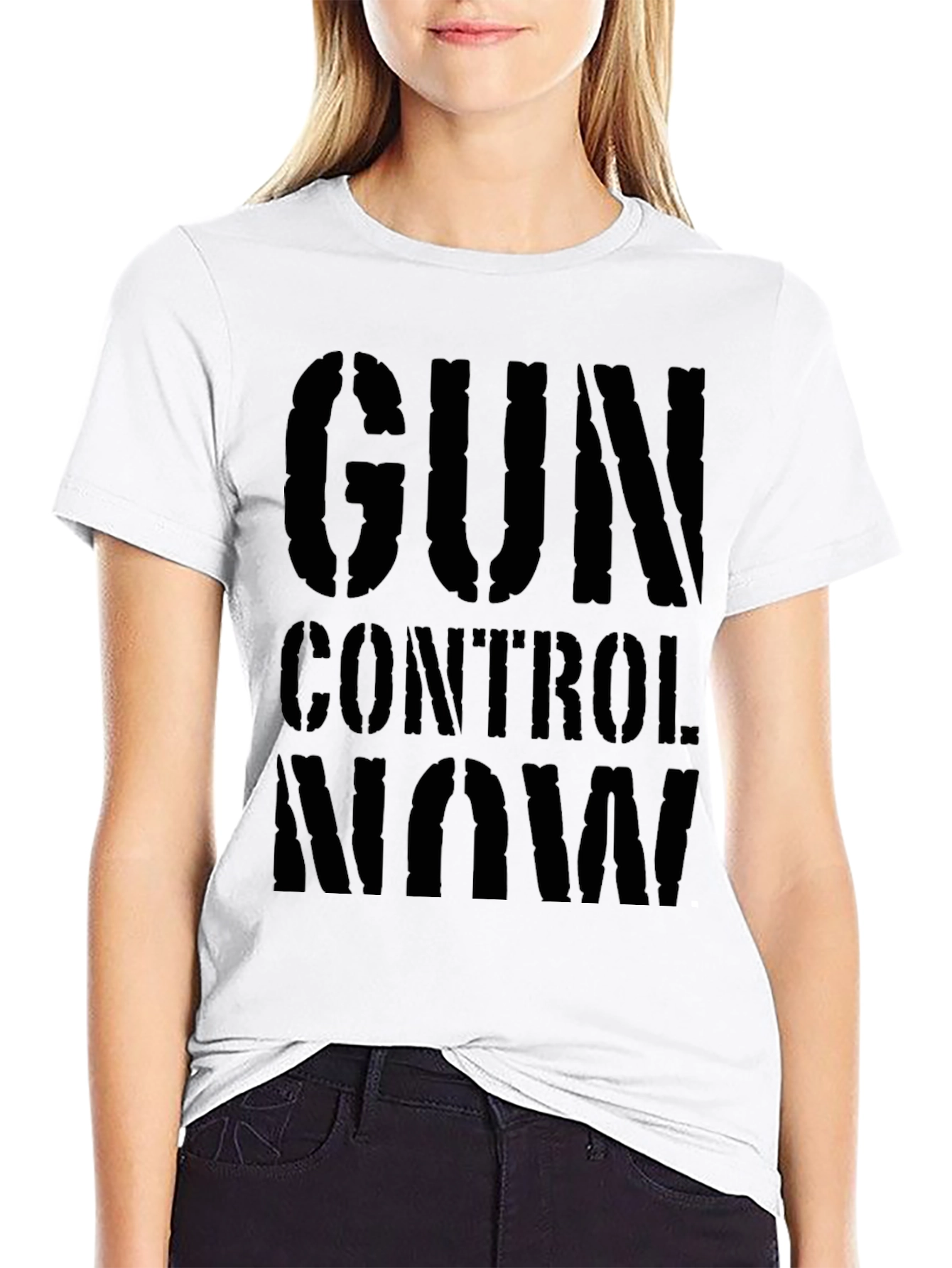 Gun Control Now Black Graphic T-Shirt