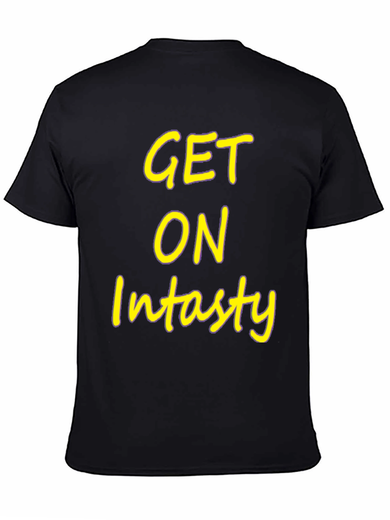 Get On Intasty Black Graphic Tee