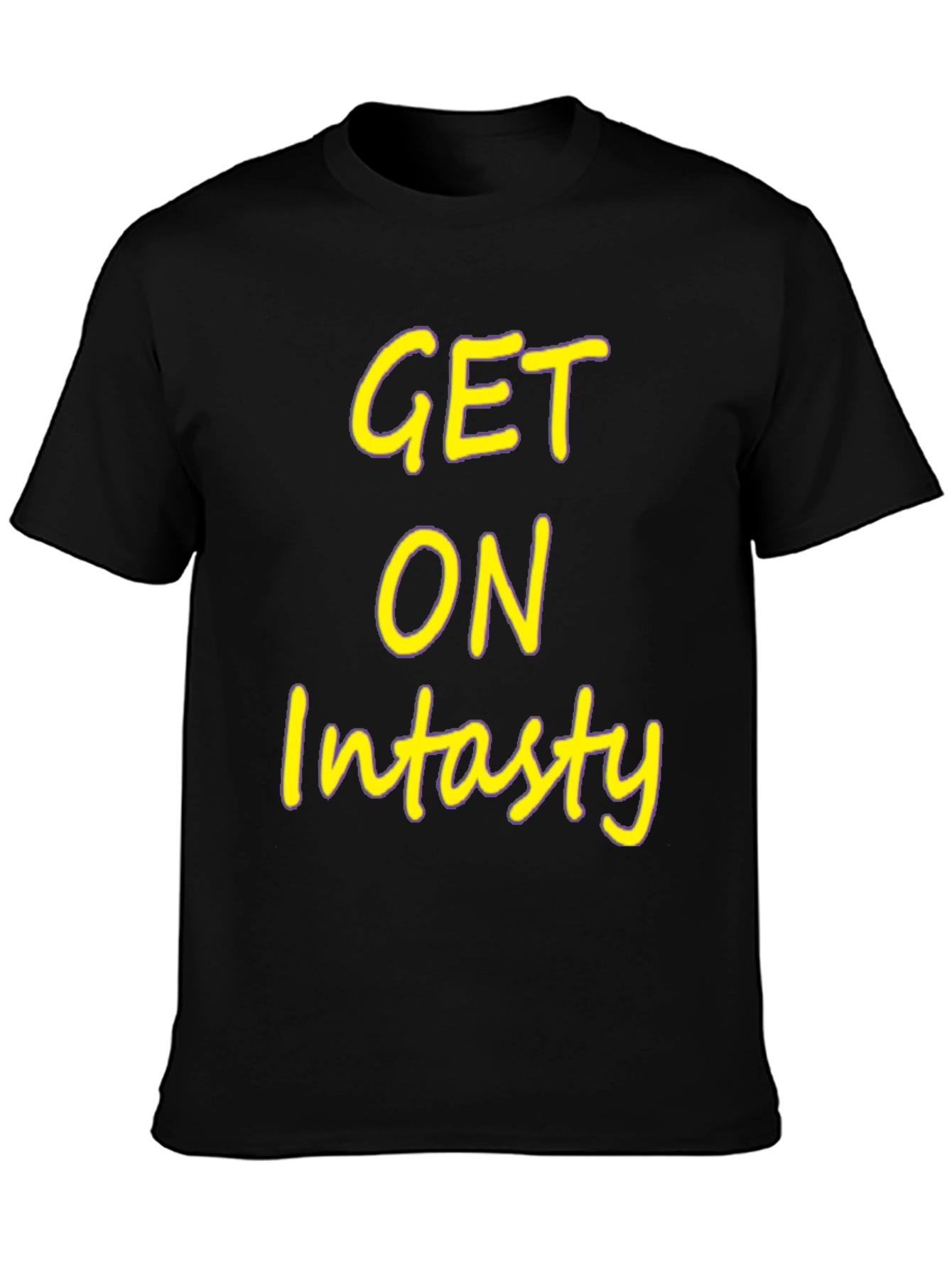 Get On Intasty Black Graphic Tee