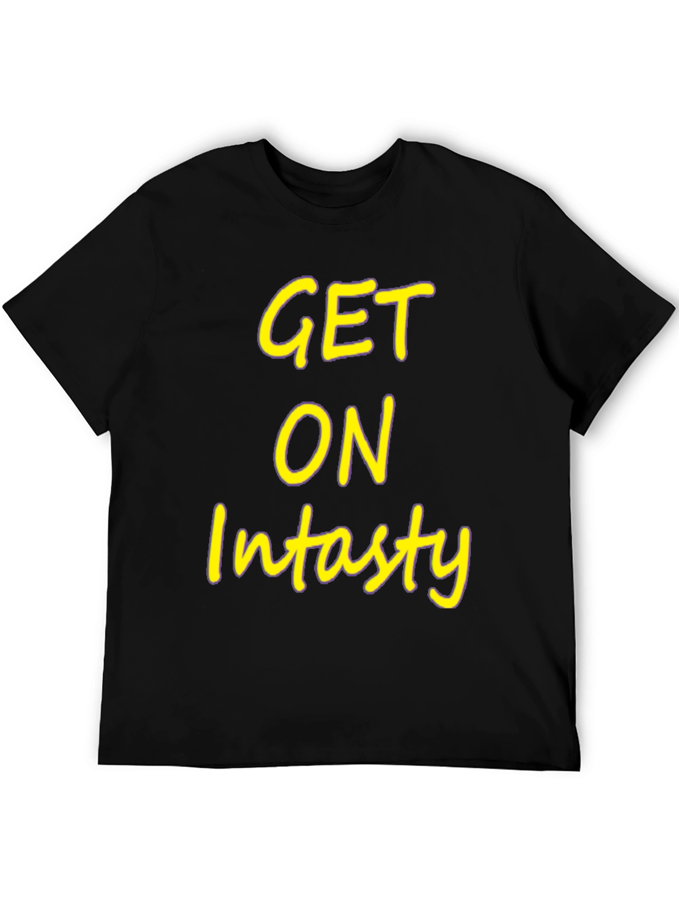 Get On Intasty Black Graphic Tee