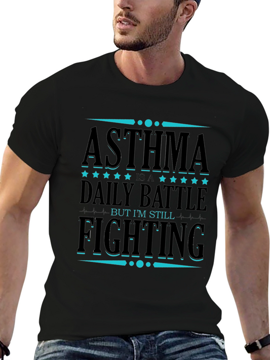 Asthma Awareness T-Shirt: Daily Battle Still Fighting