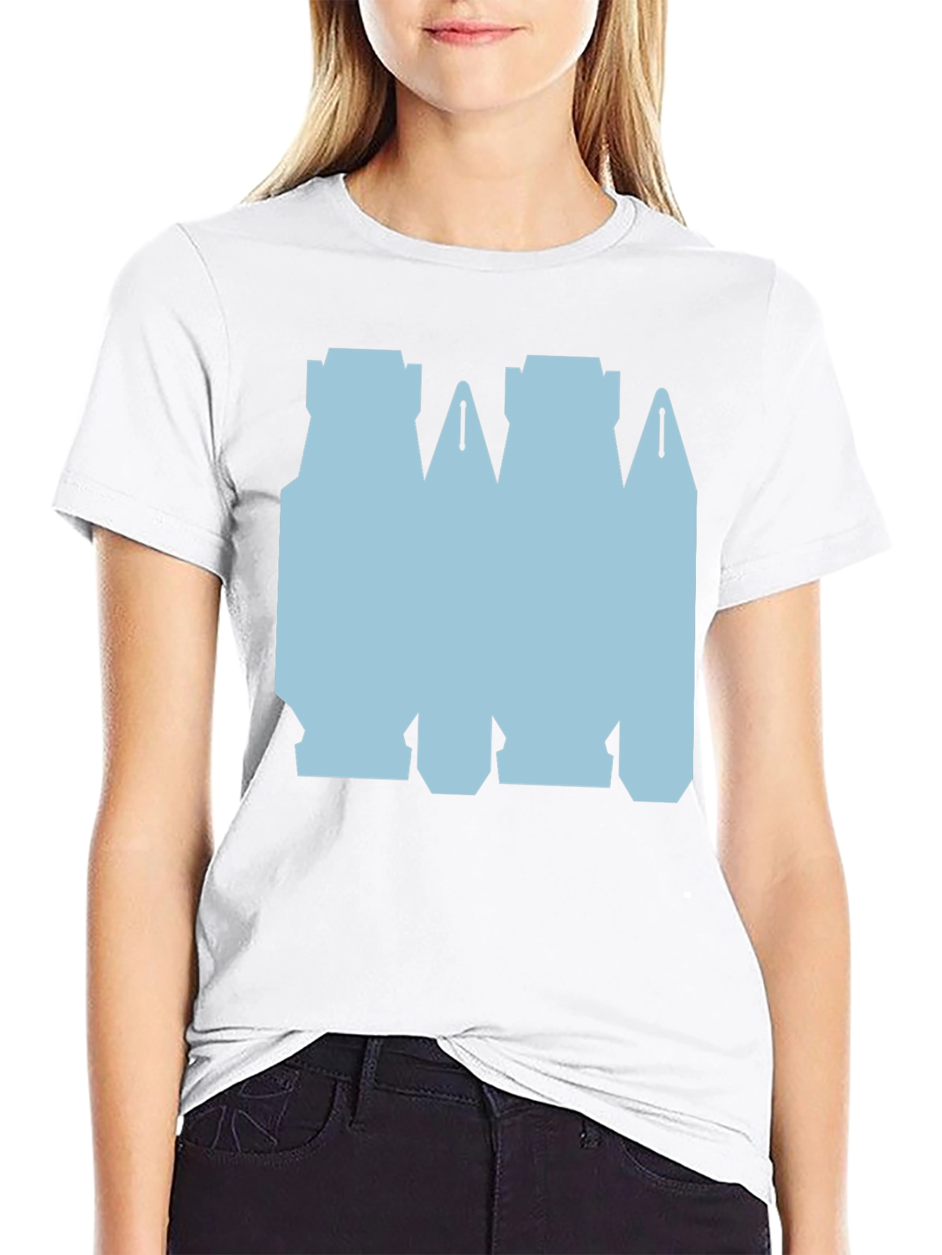 Abstract Design Tee - Black Cotton Casual Shirt