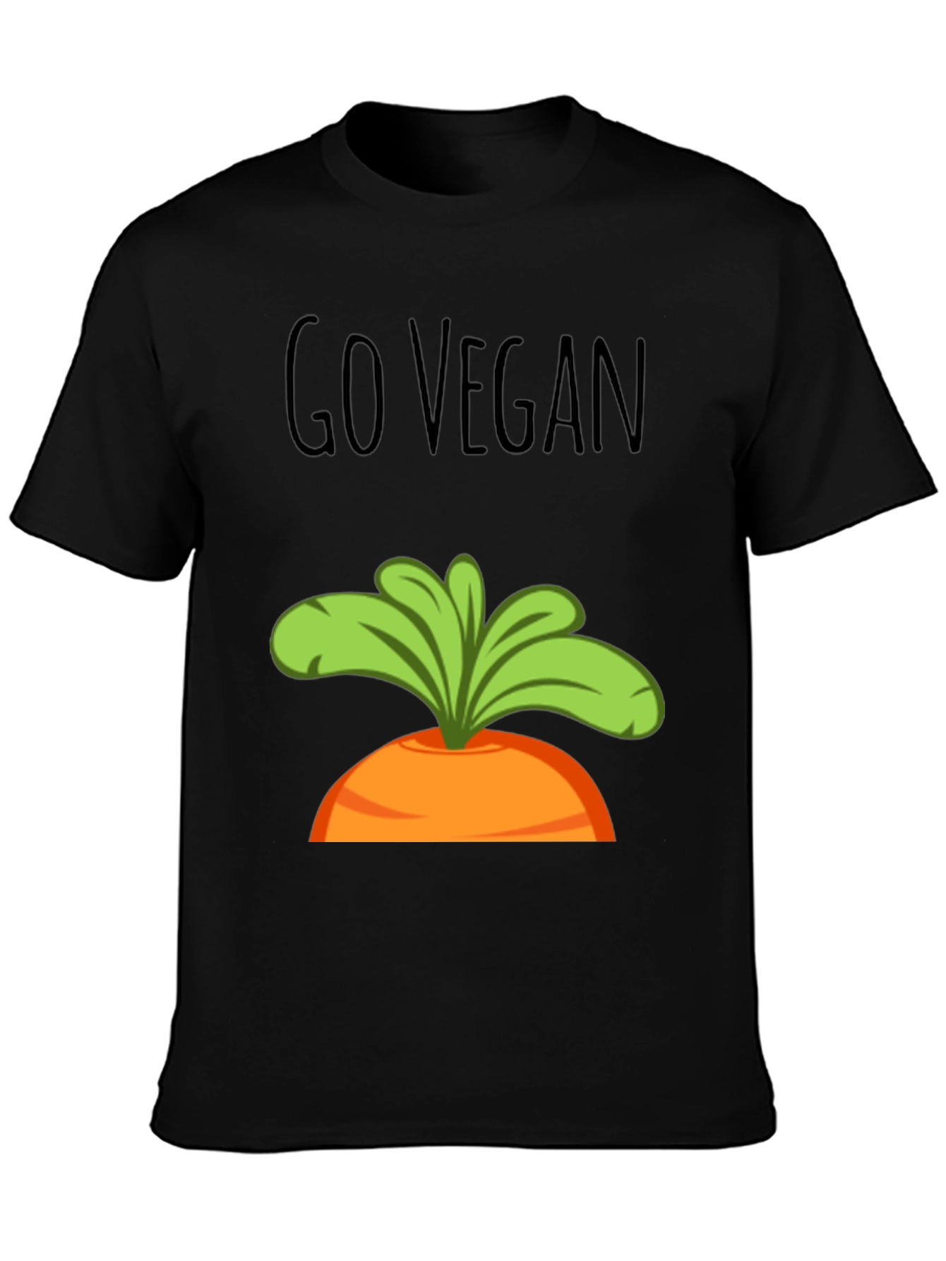 Go Vegan Carrot Graphic Tee - Unisex