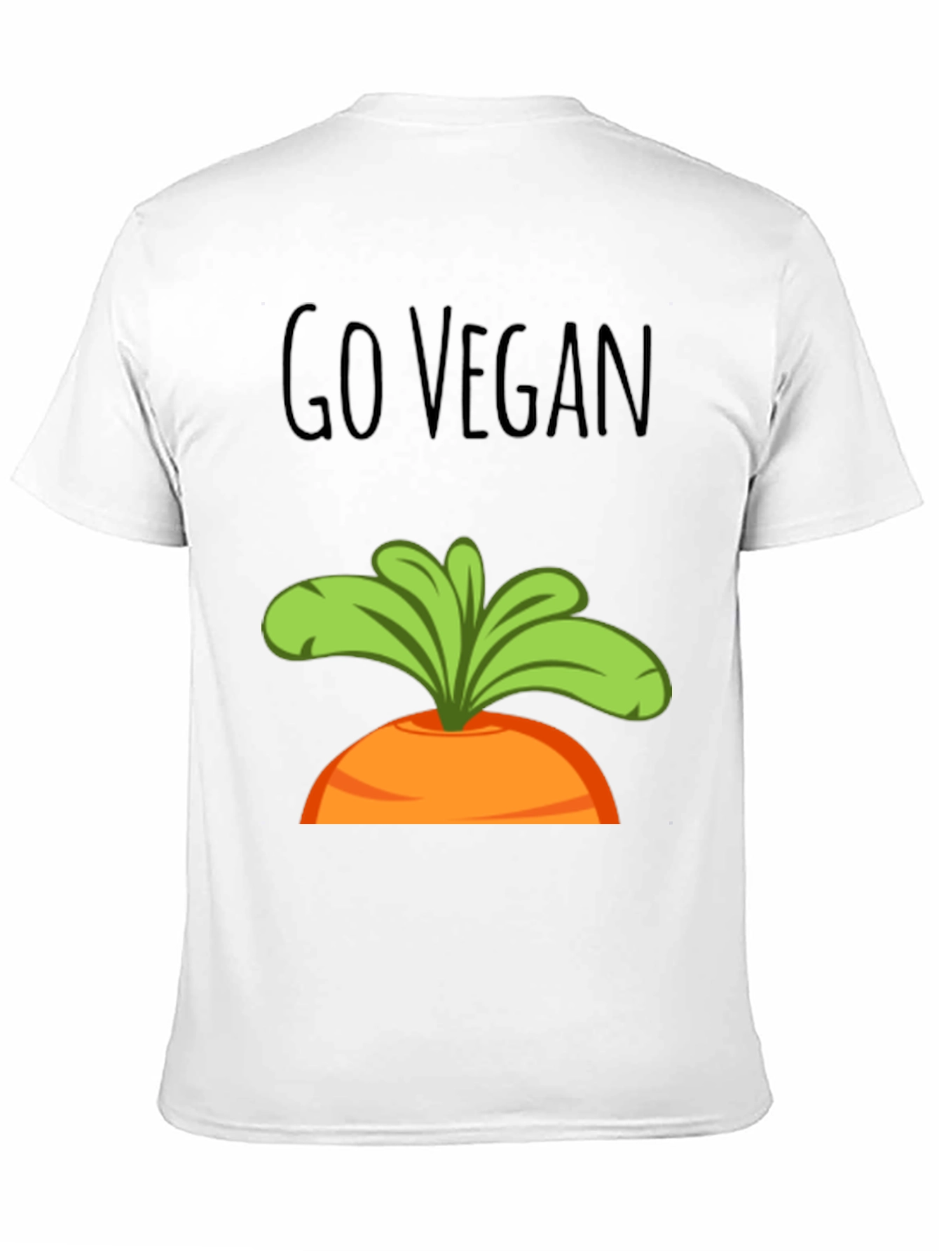 Go Vegan Carrot Graphic Tee - Unisex