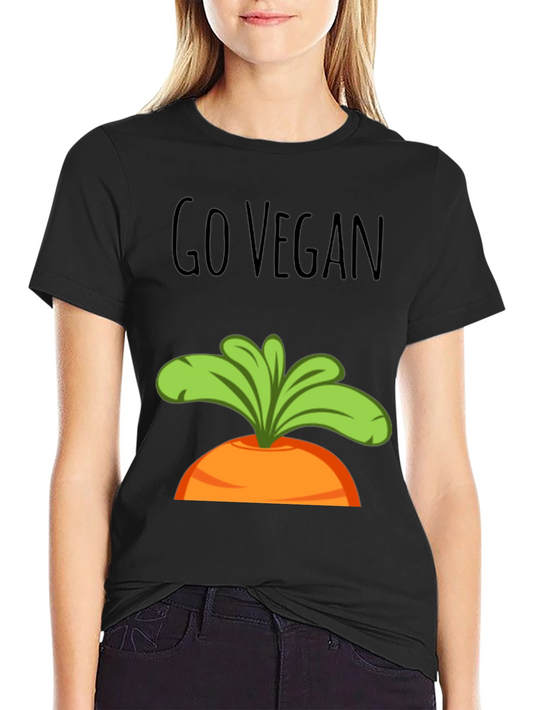 Go Vegan Carrot Graphic Tee - Unisex