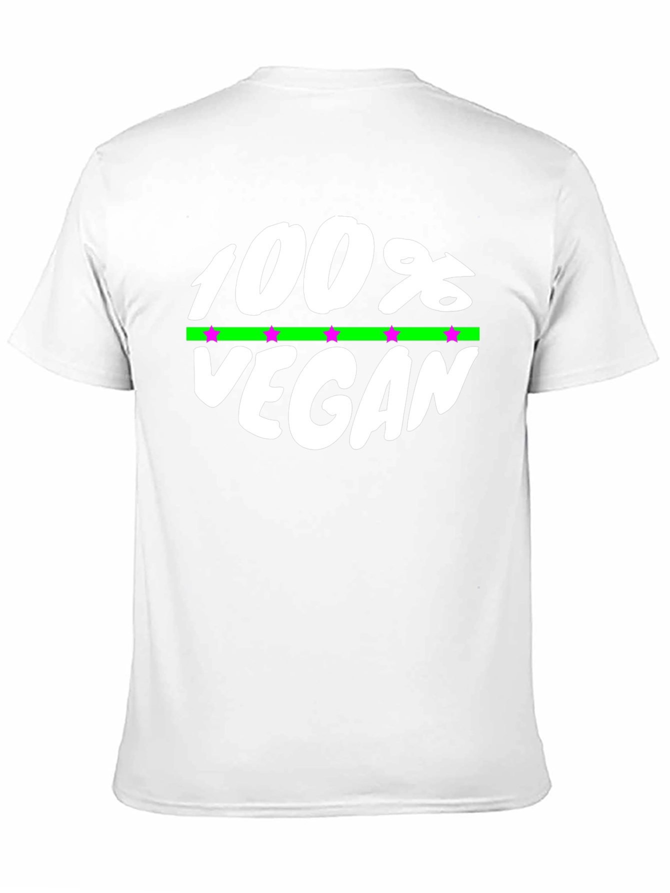 100% Vegan Graphic Tee - Black