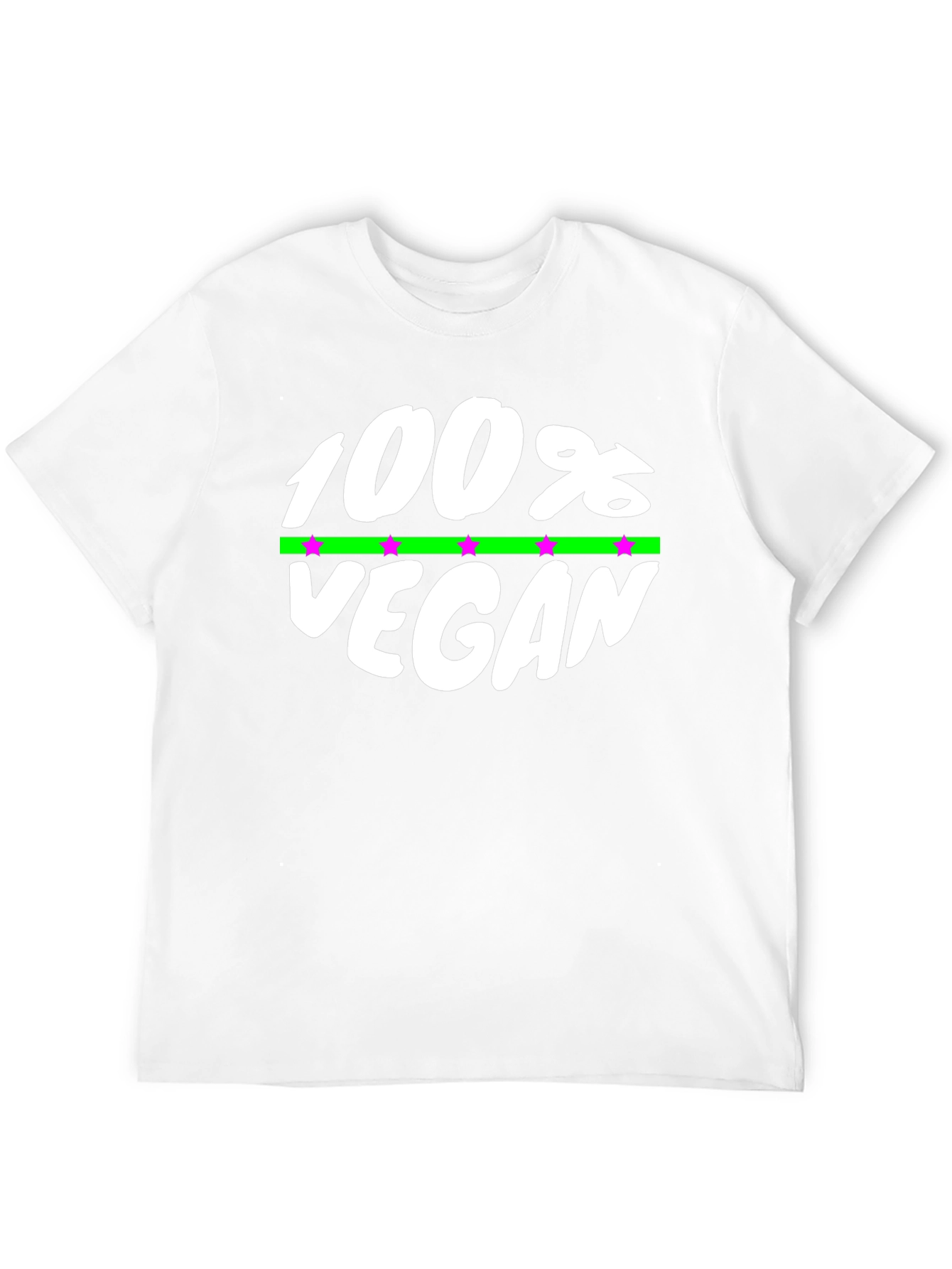 100% Vegan Graphic Tee - Black