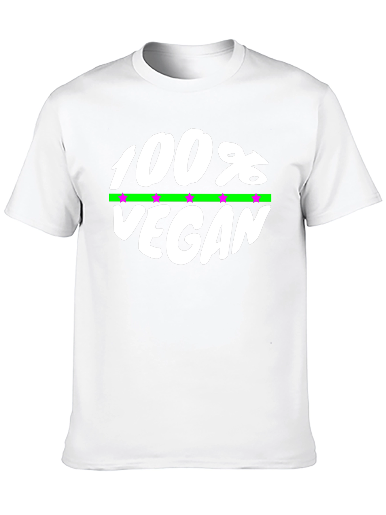 100% Vegan Graphic Tee - Black