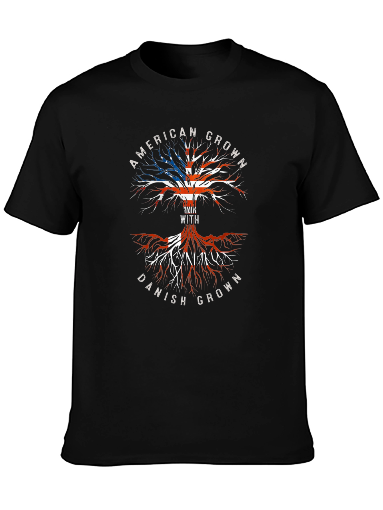 American Danish Roots Graphic T-Shirt