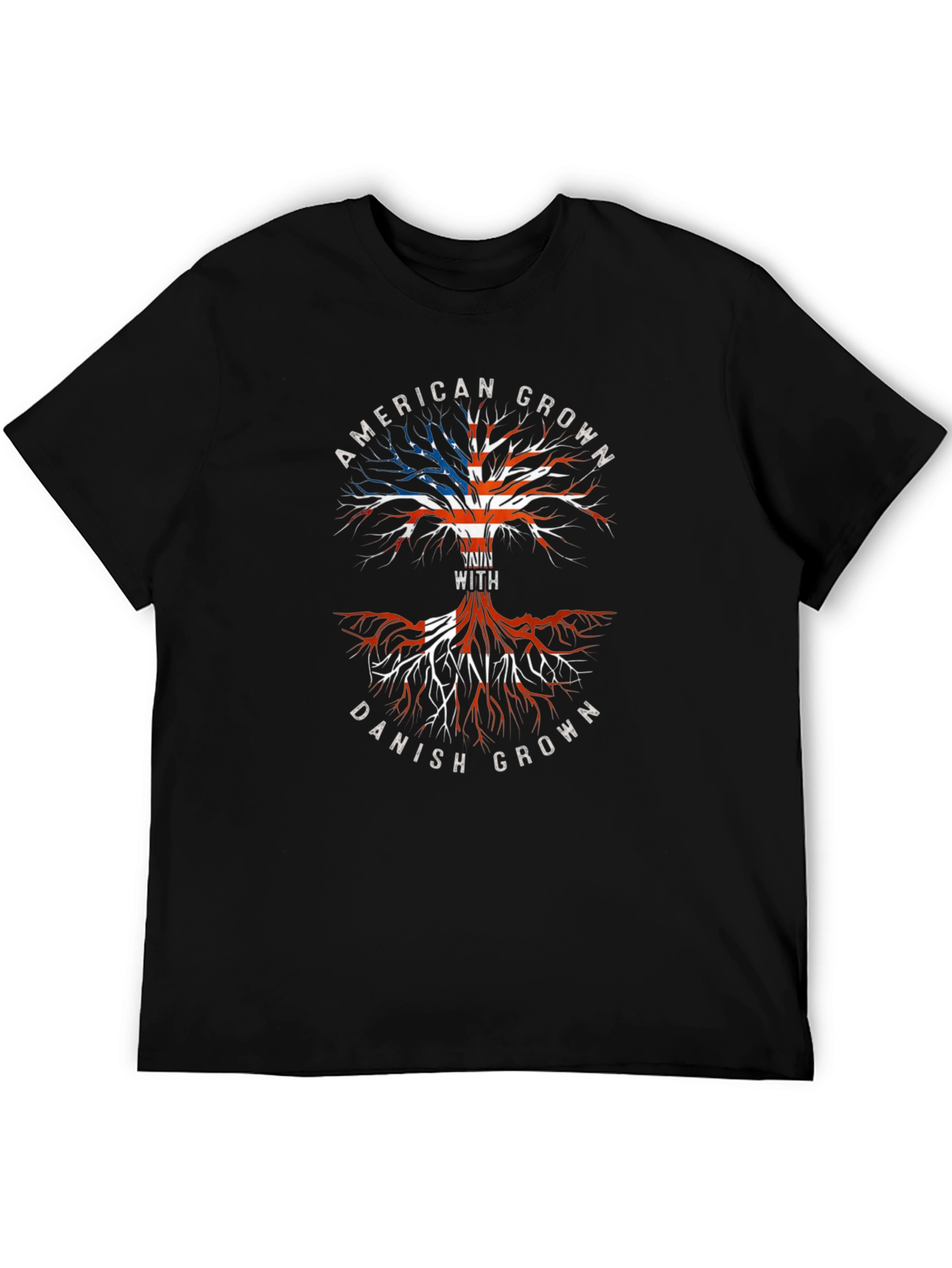 American Danish Roots Graphic T-Shirt