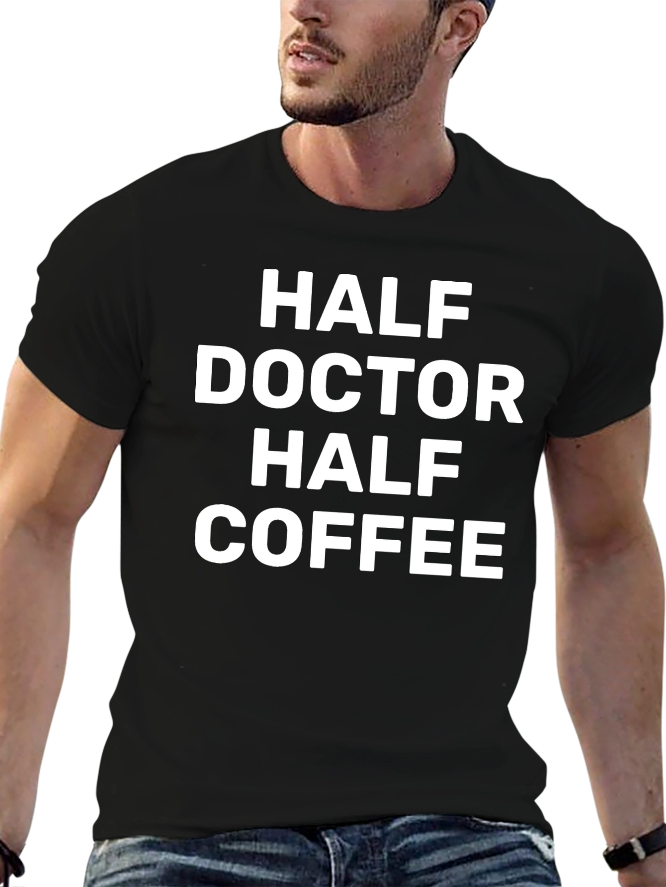 Half Doctor Half Coffee Graphic Tee