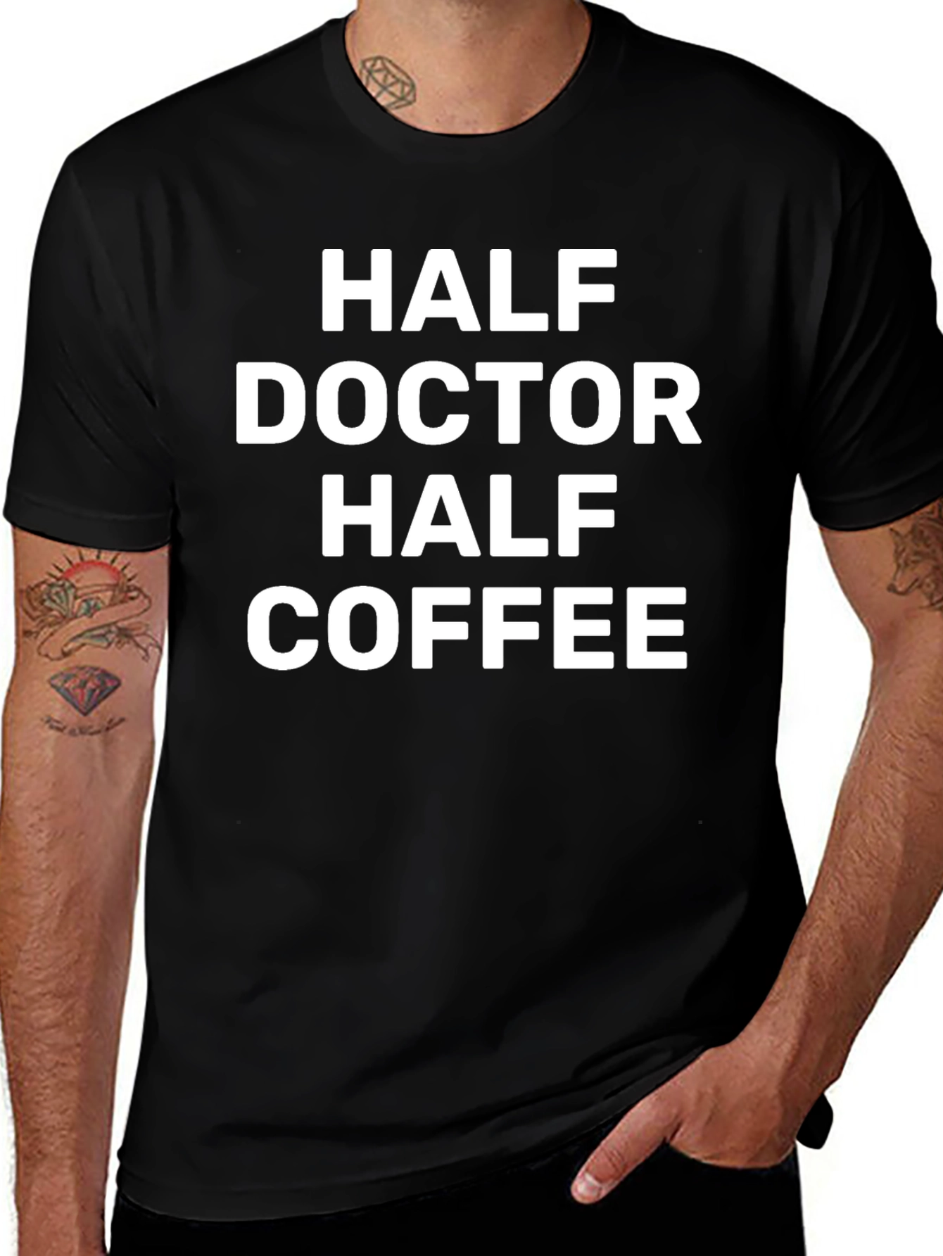 Half Doctor Half Coffee Graphic Tee