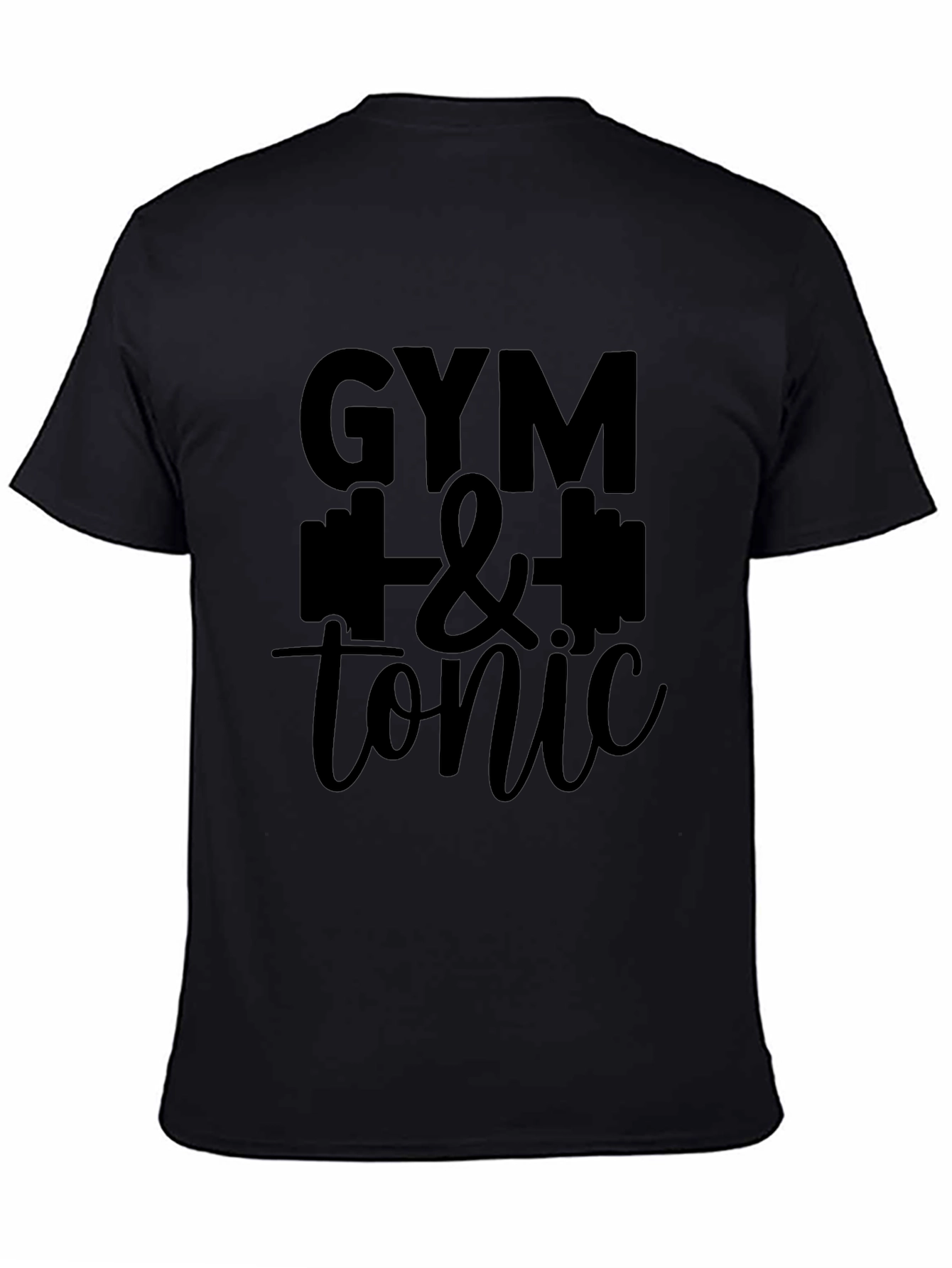 Gym & Tonic Black Graphic T-Shirt