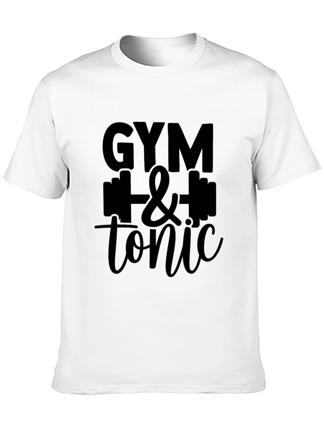 Gym & Tonic Black Graphic T-Shirt
