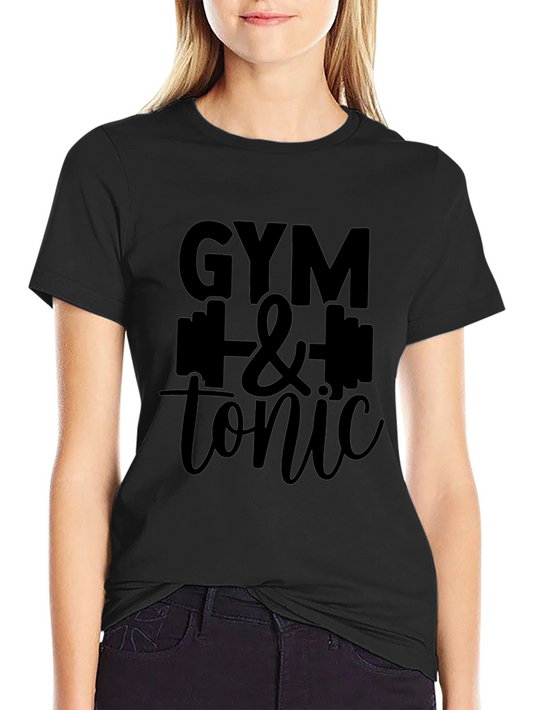 Gym & Tonic Black Graphic T-Shirt