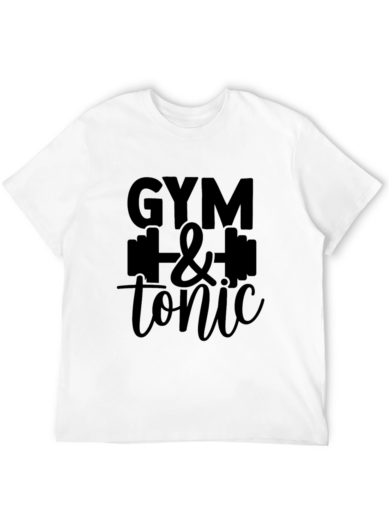 Gym & Tonic Black Graphic T-Shirt